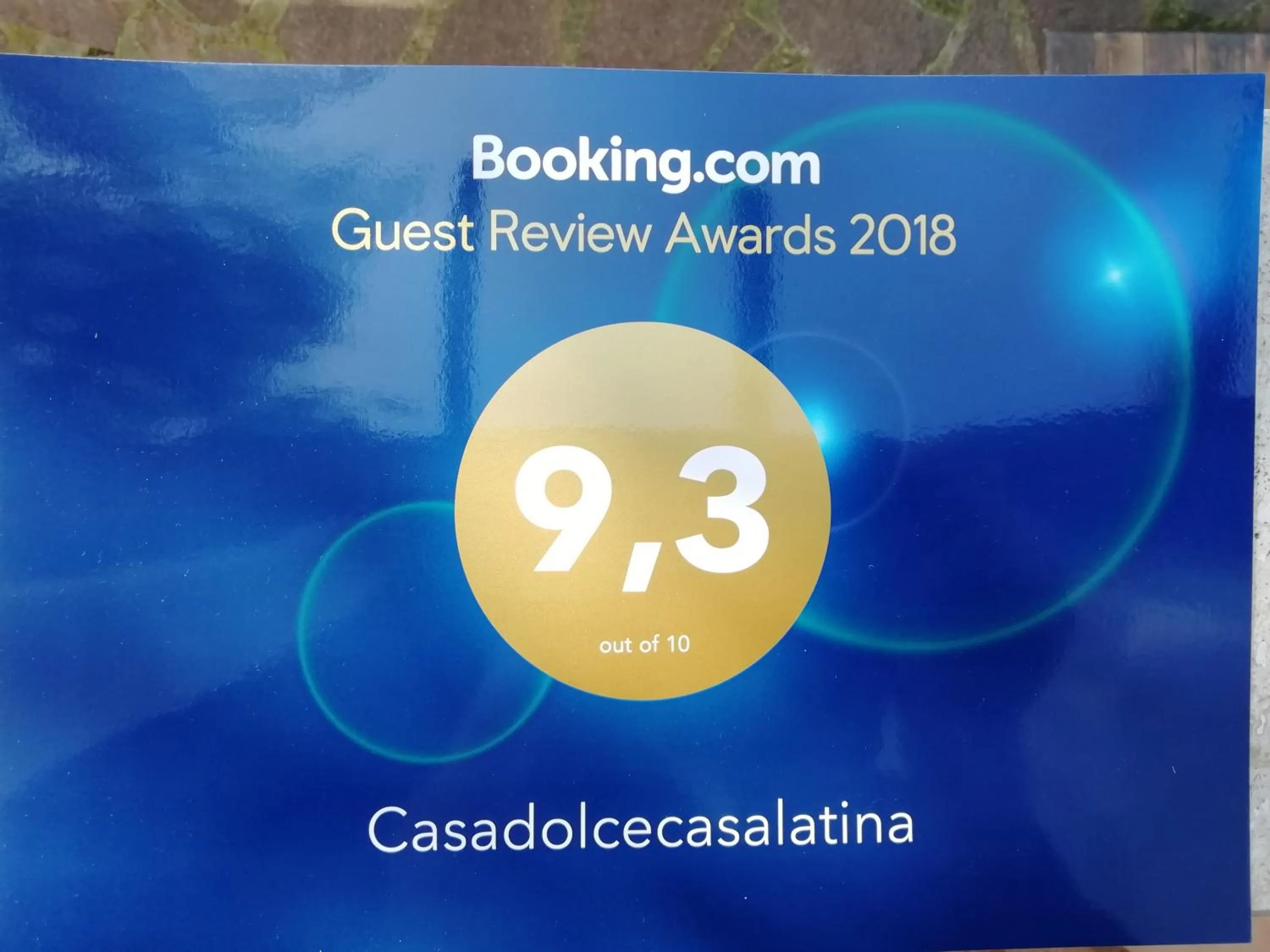 Certificate/Award in casadolcecasalatina