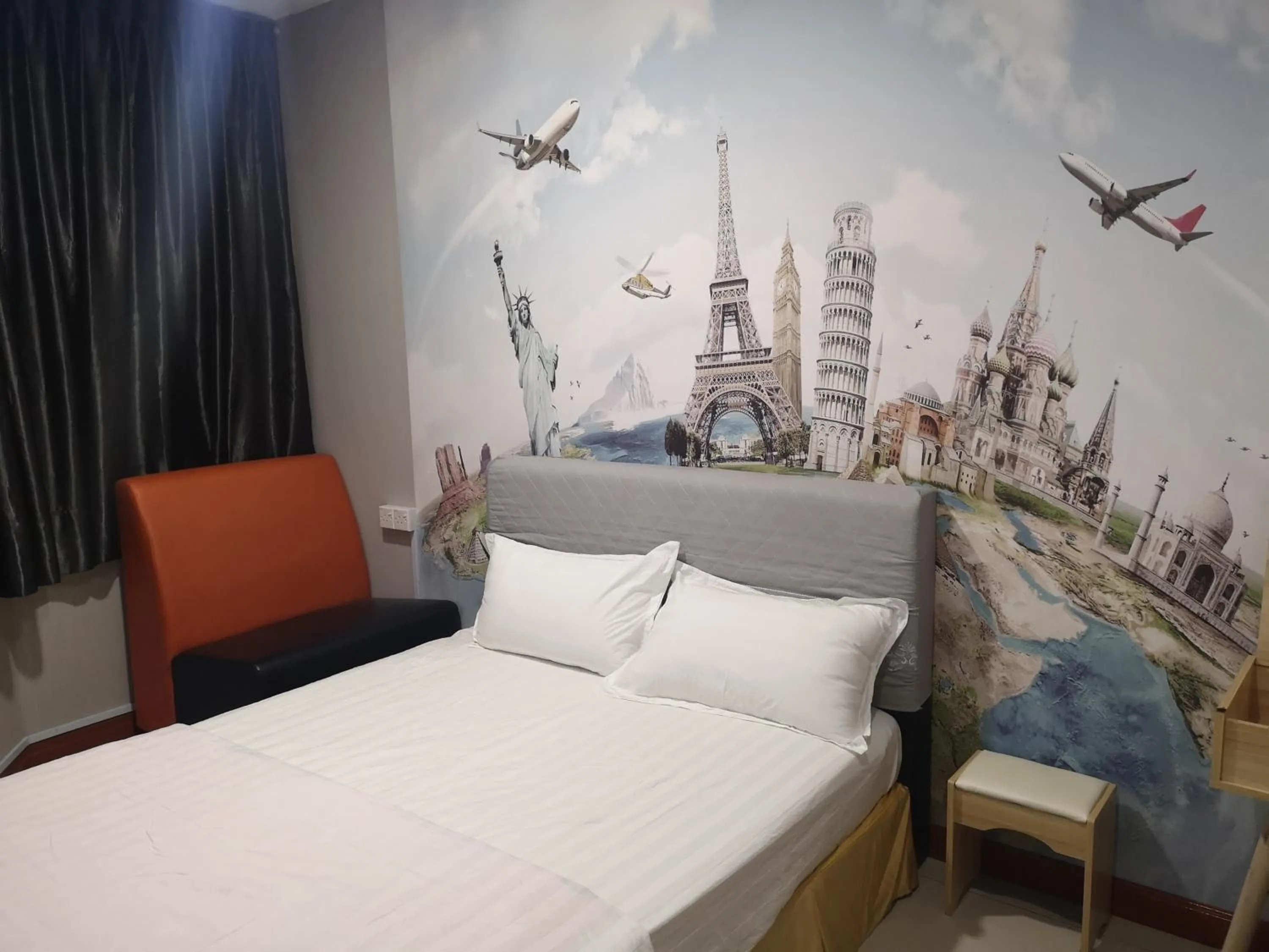 Bed in Home Inn Hotel