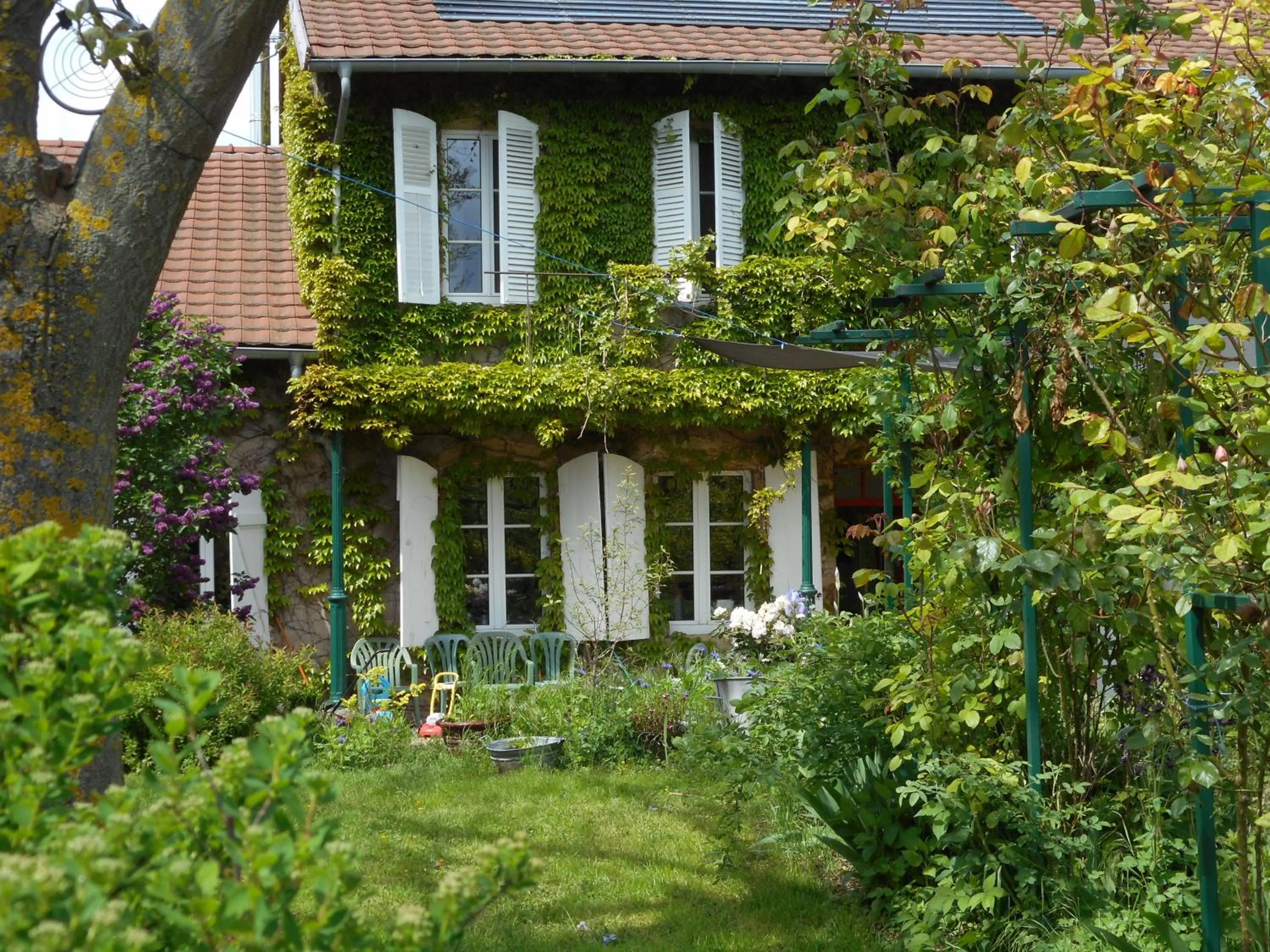 Patio in Chambres d'hôtes Au presbytère