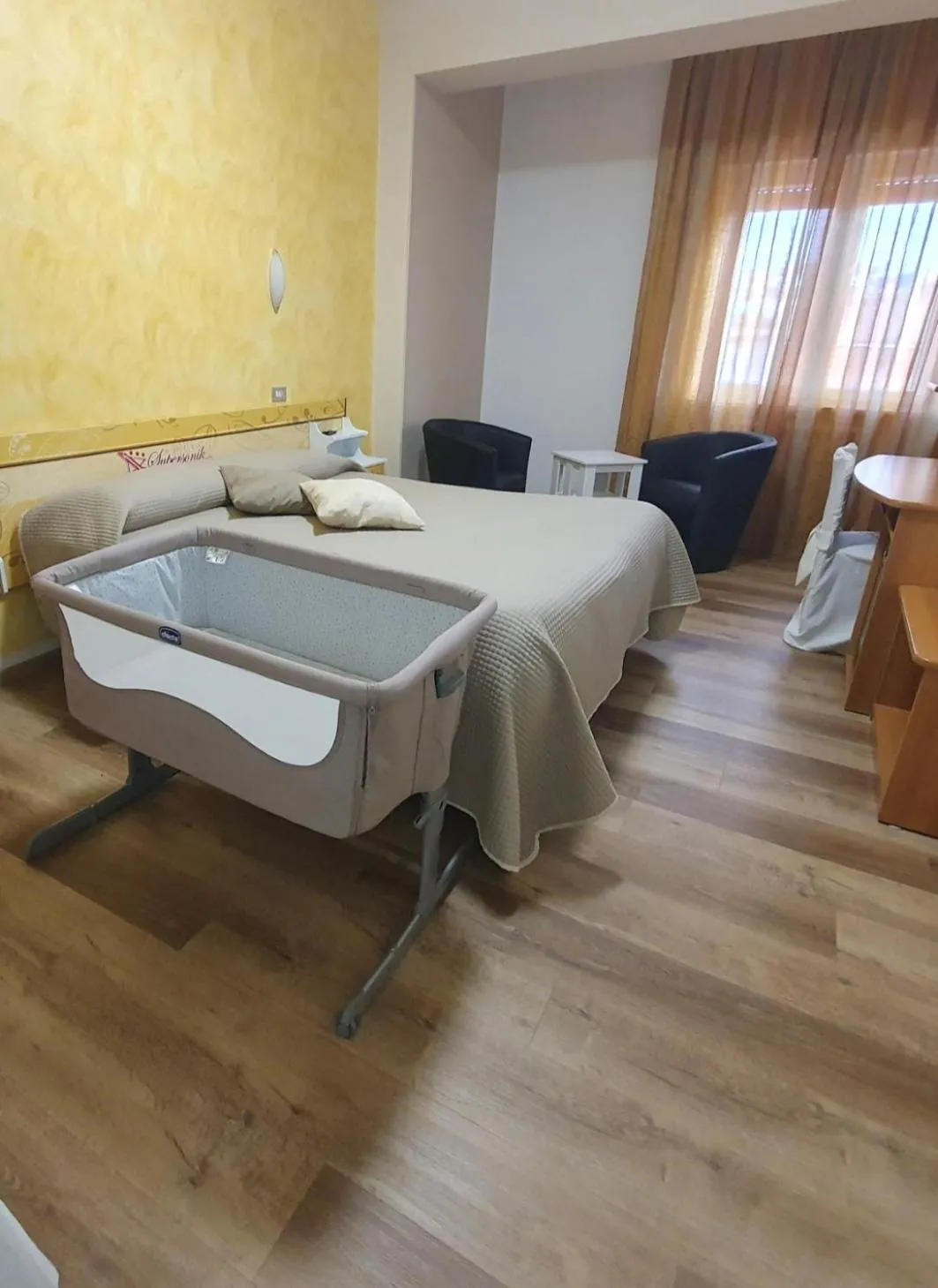 Photo of the whole room, Bed in Hotel Ristorante SUPERSONIK