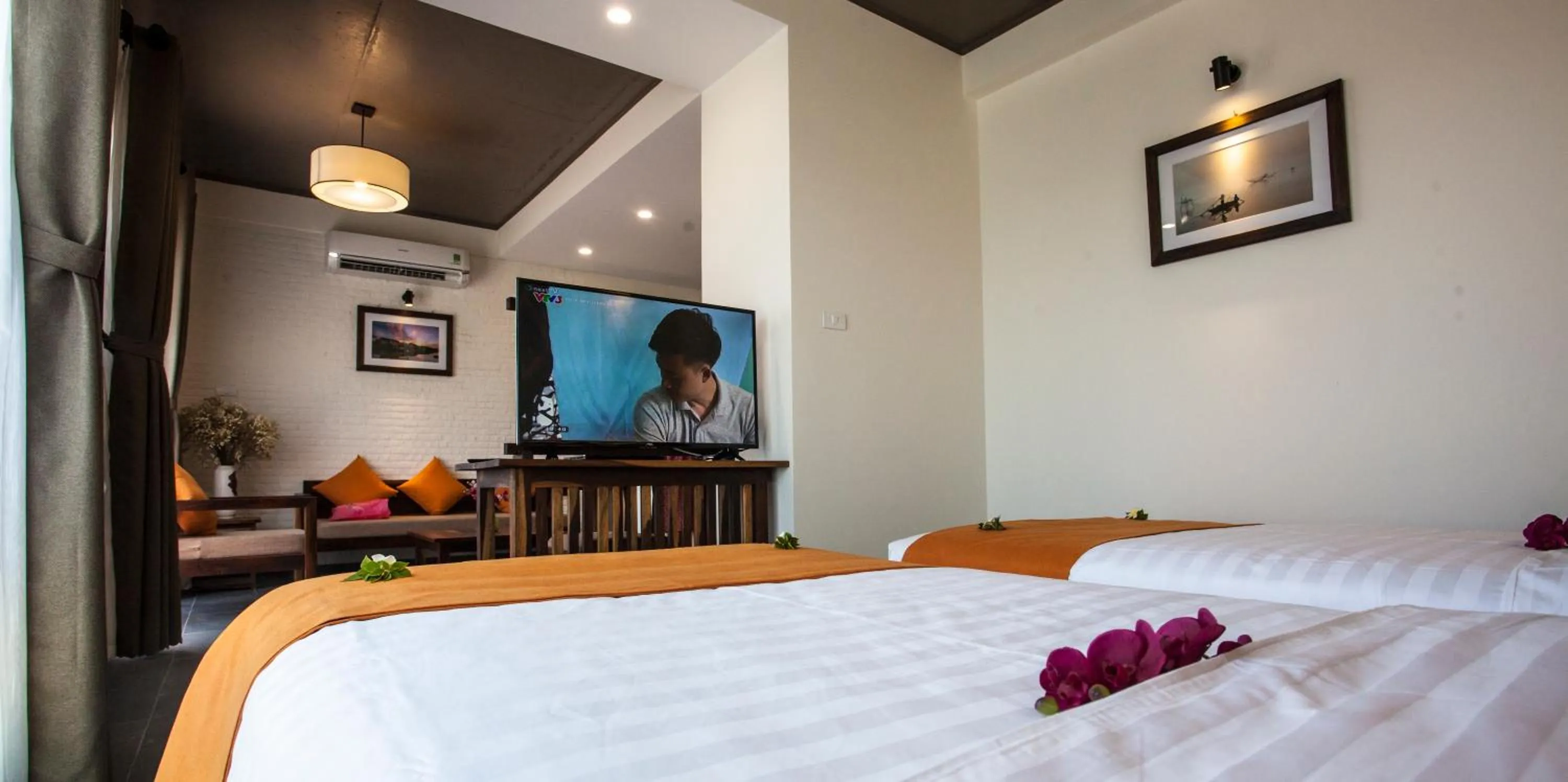 Bedroom, Bed in Sông Lụa (Silk River Villa)