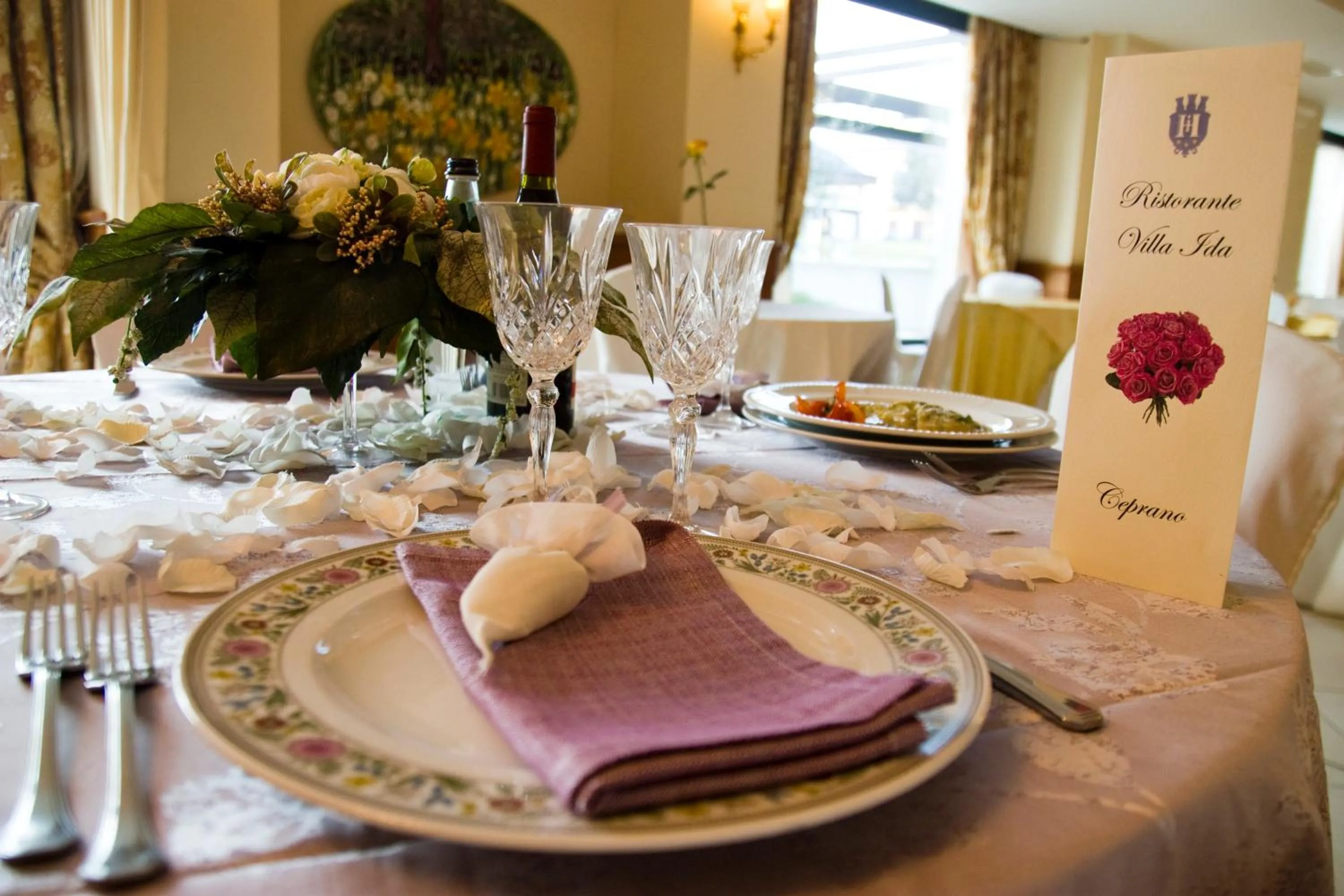 Decorative detail in Hotel Villa Ida