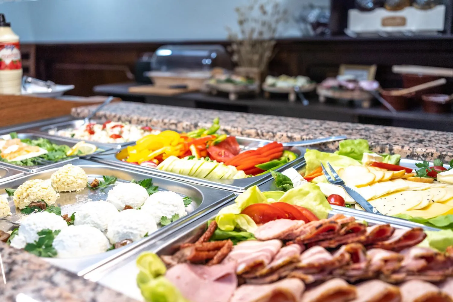 Buffet breakfast in Villa Neve