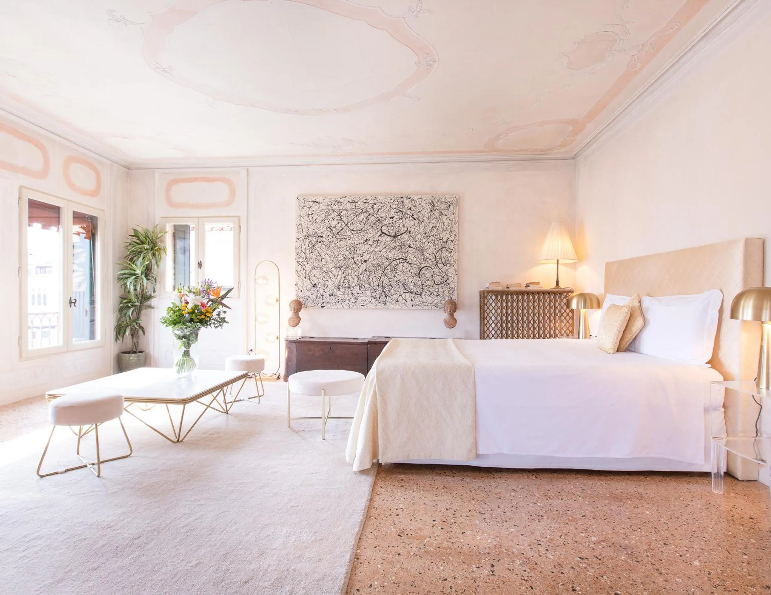 Bedroom, Bed in Palazzetto Pisani Grand Canal