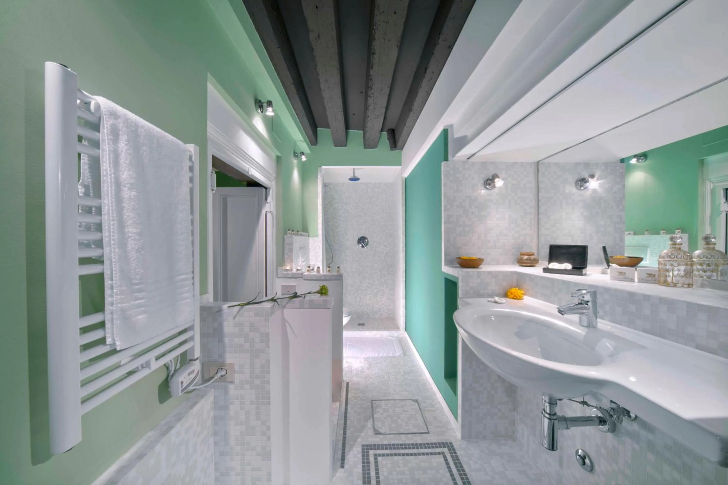 Shower in Palazzetto Pisani Grand Canal