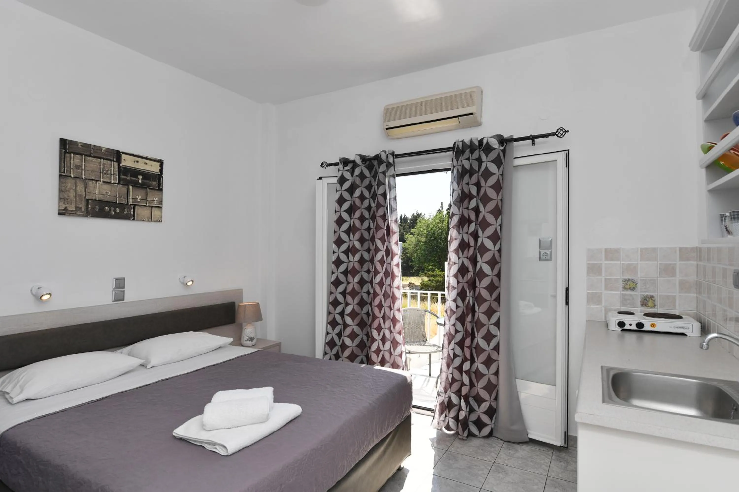 Balcony/Terrace, Bed in Villa Katerina