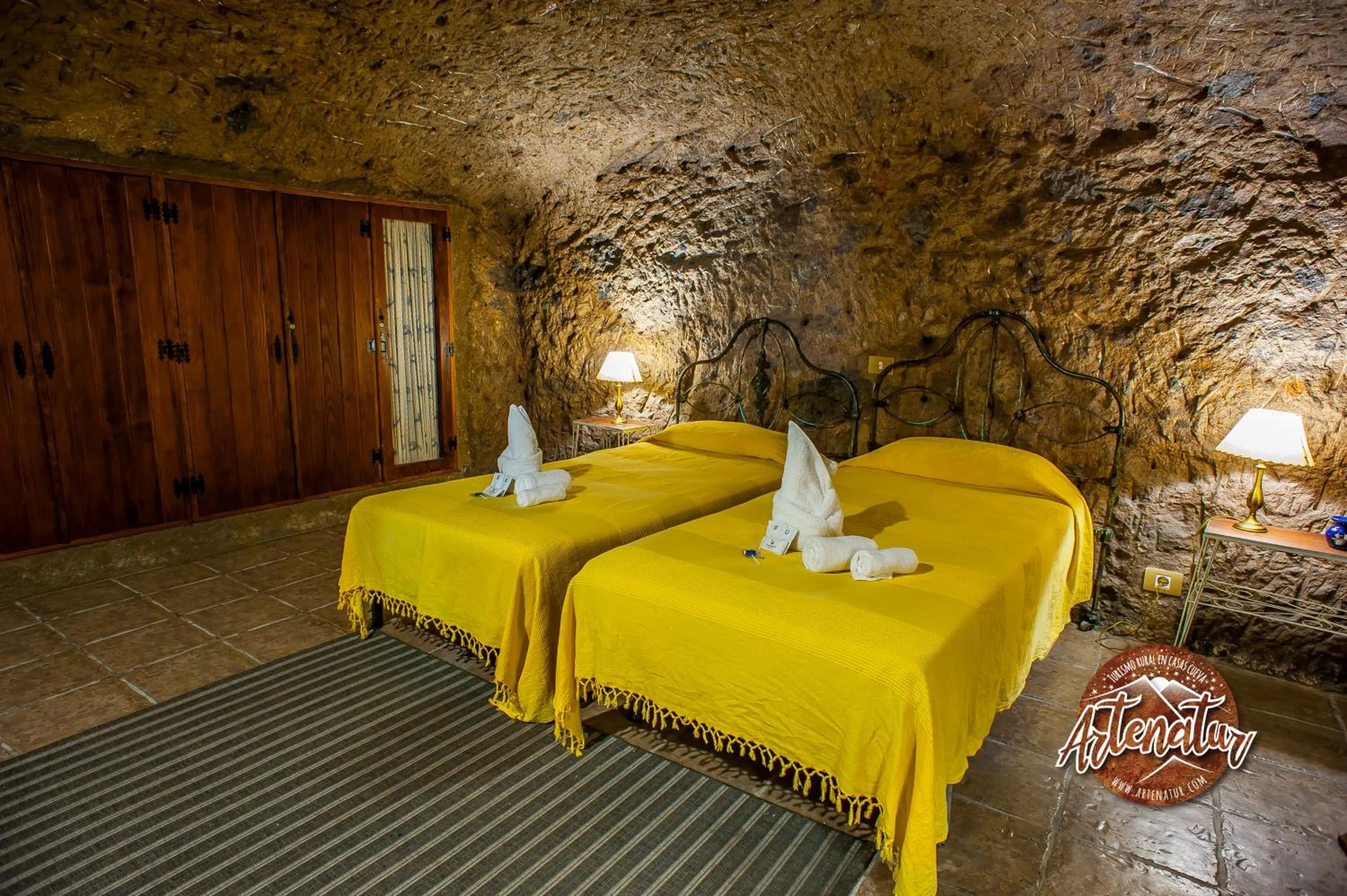 Bed in Casa Cueva El Mimo By Artenatur