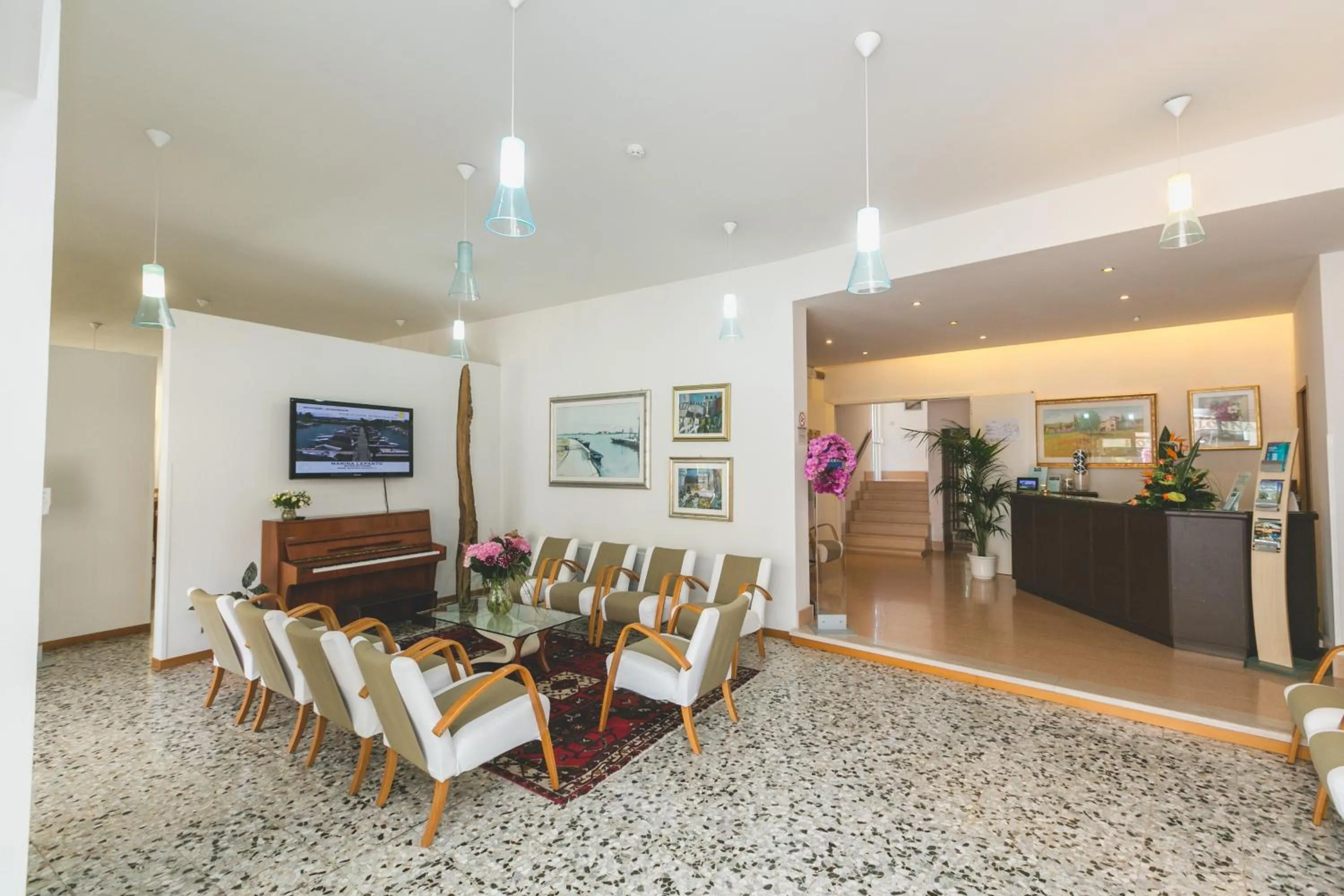 Lobby or reception in Hotel Colonna