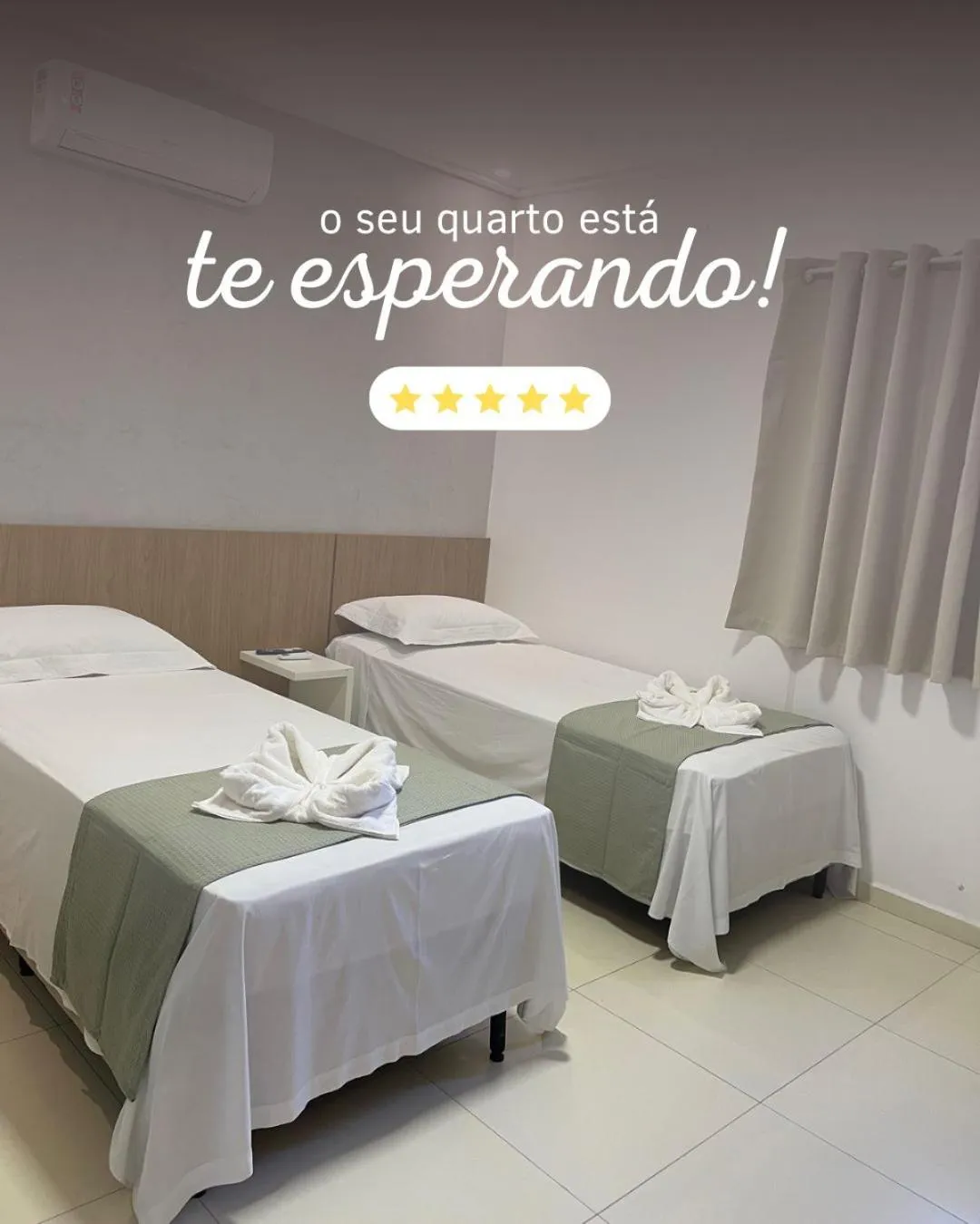 Bed in Asa Branca Hotel