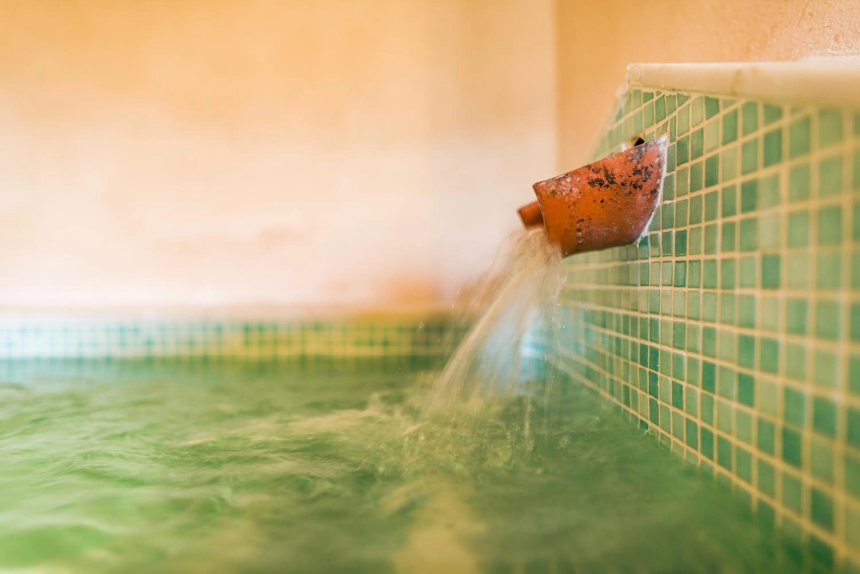 Hot Spring Bath in Balneario Aguas de Villaharta