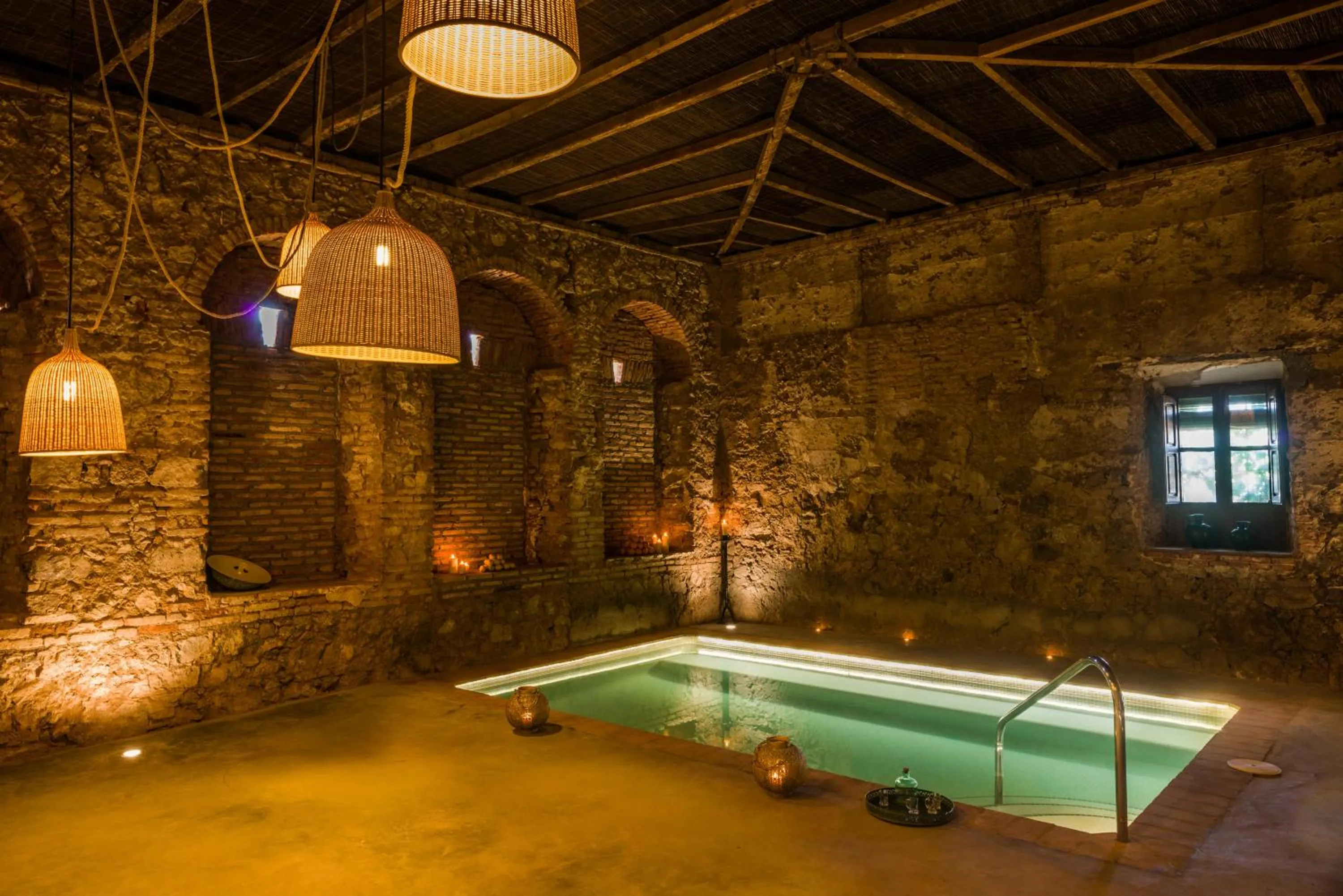 Hot Spring Bath in Balneario Aguas de Villaharta