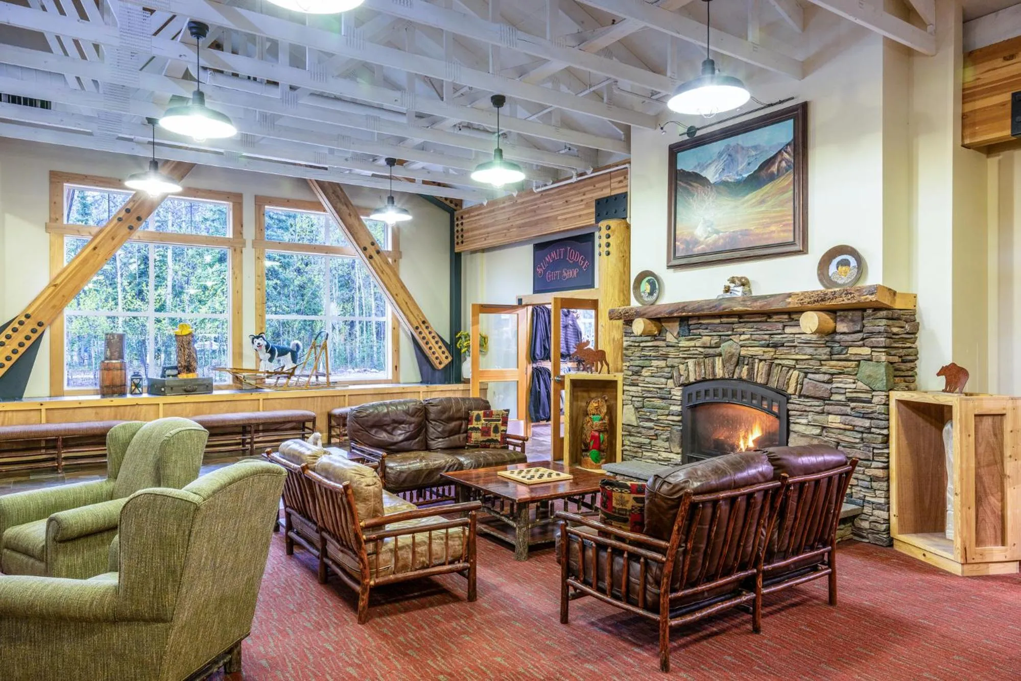 Lobby or reception in Denali Park Village