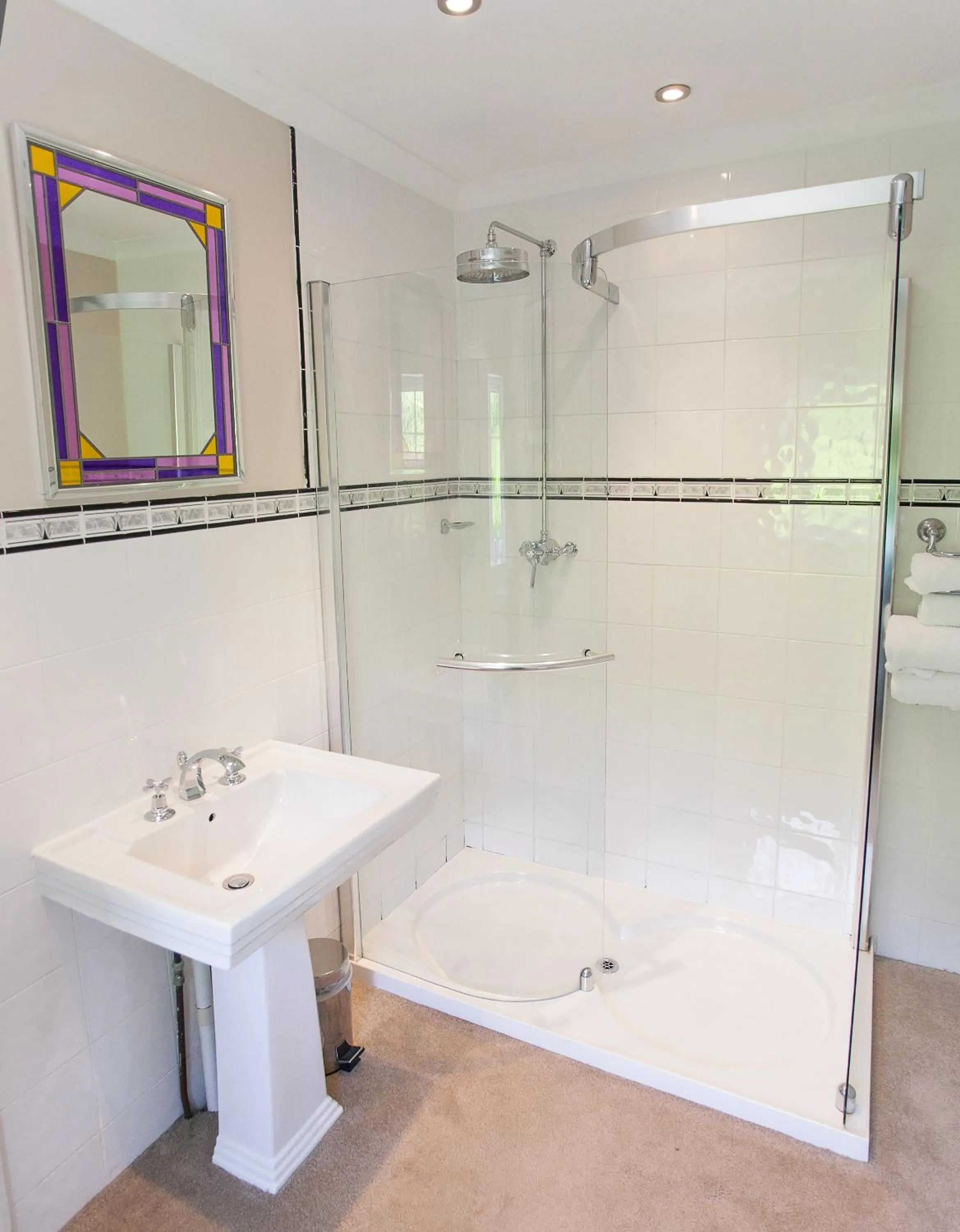 Bathroom in Claverton Country House Hotel