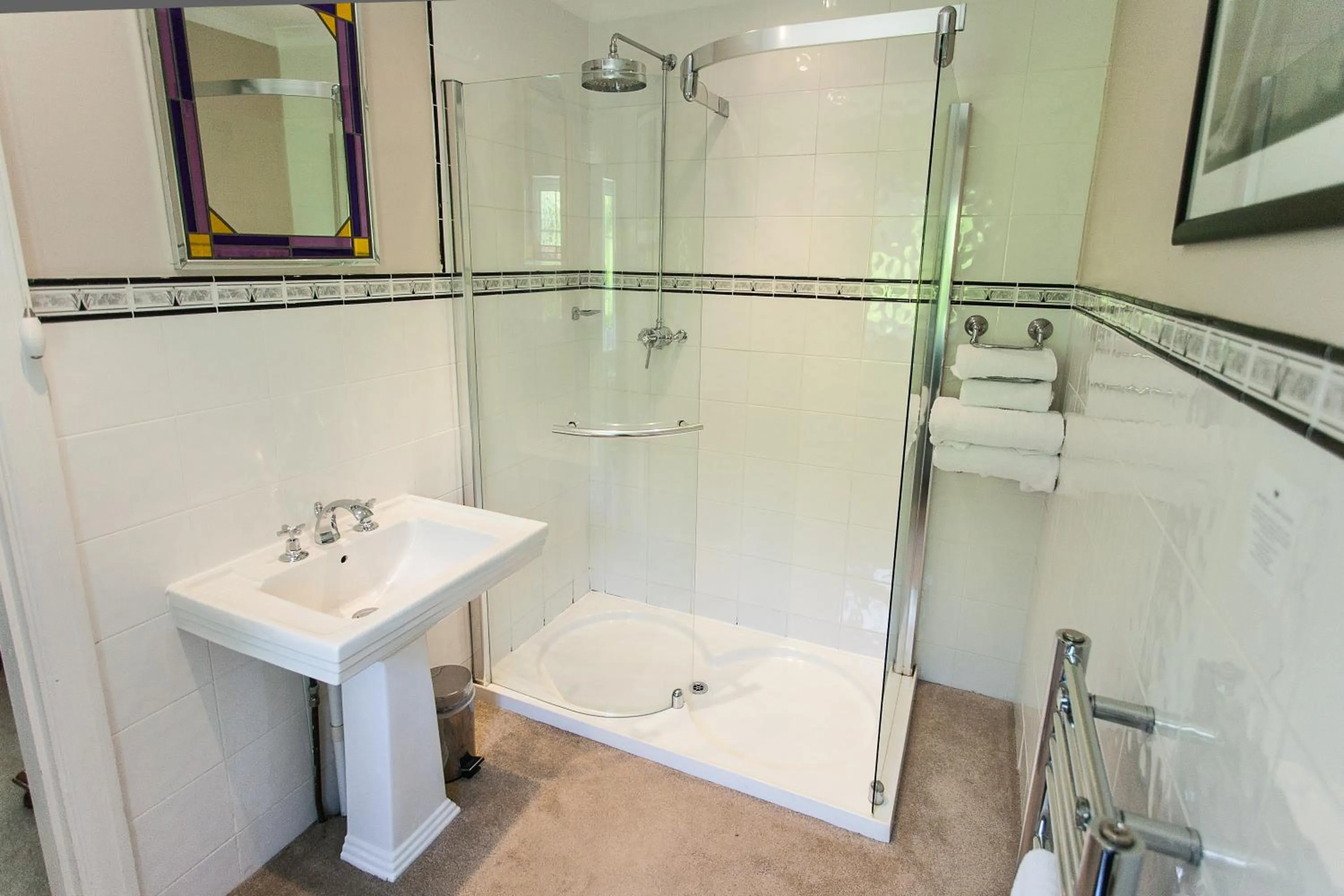 Bathroom in Claverton Country House Hotel