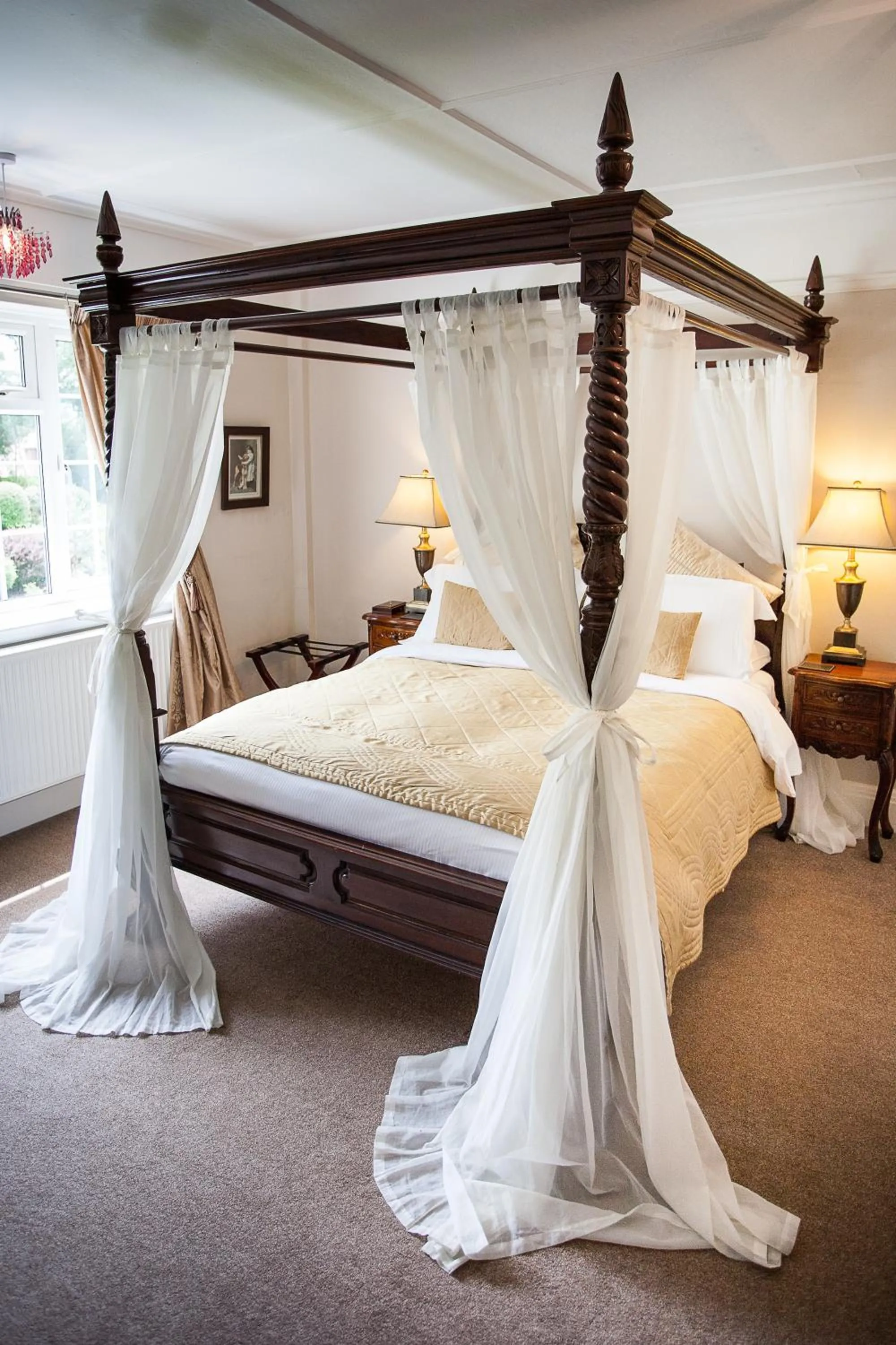 Bed in Claverton Country House Hotel