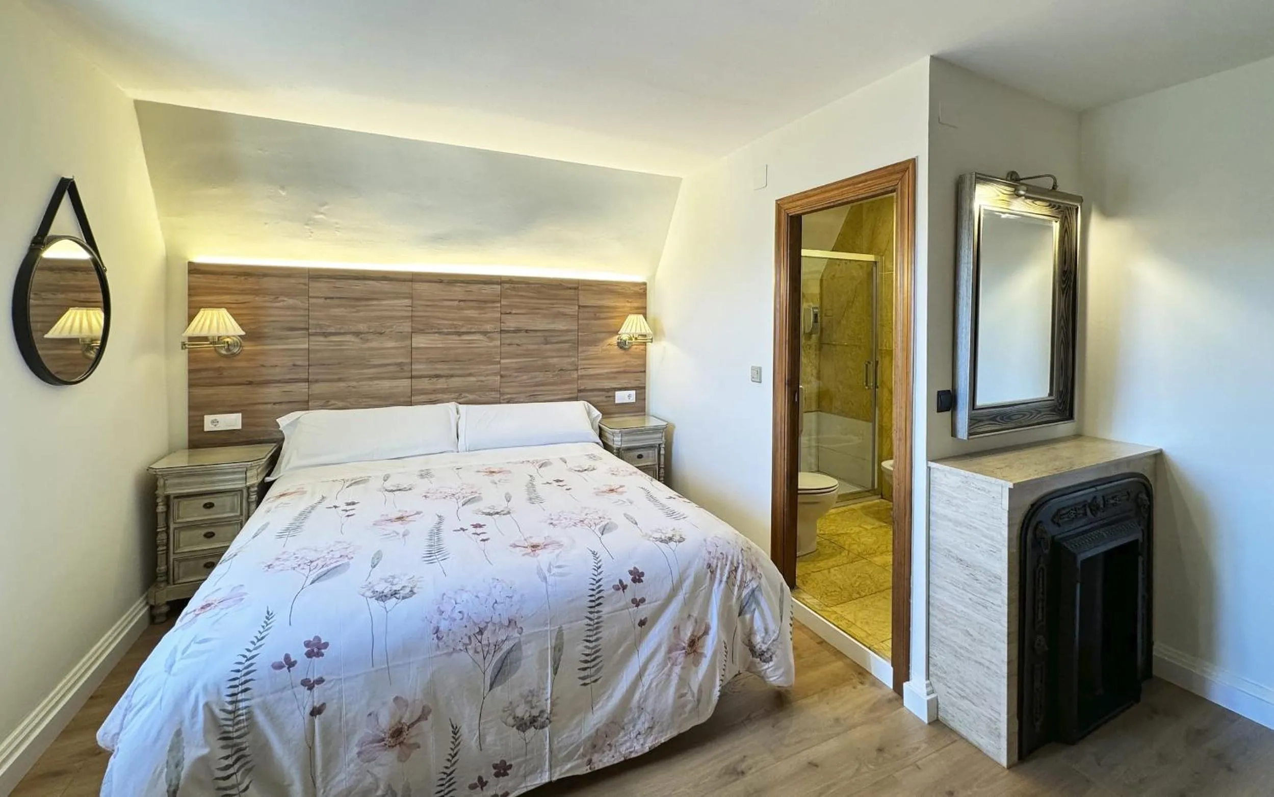 Bed in Posada Villa Rosa