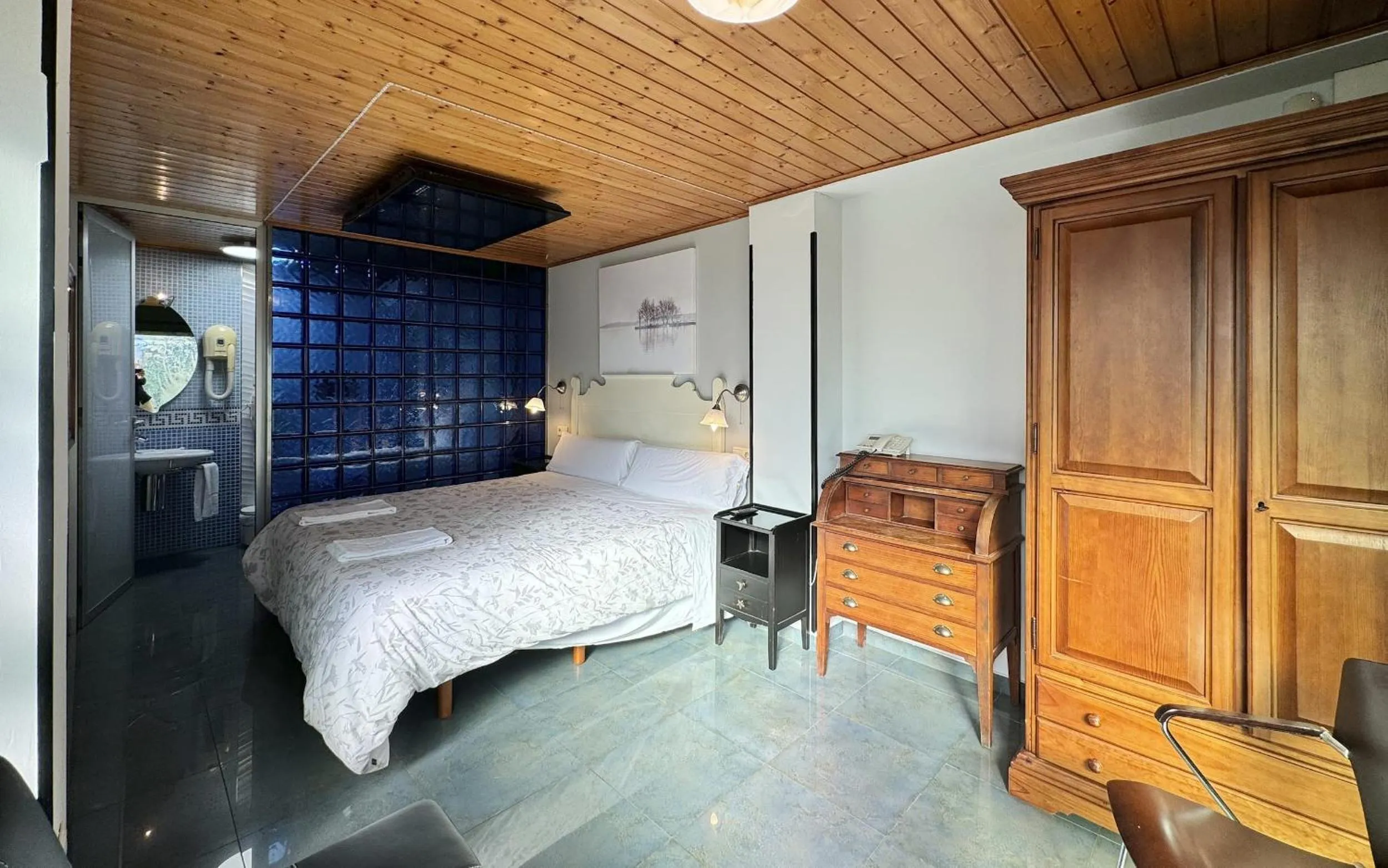 Bed in Posada Villa Rosa