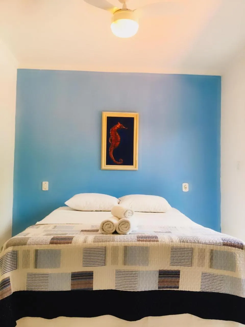 Bed in Pousada Azul Banana - Camburi