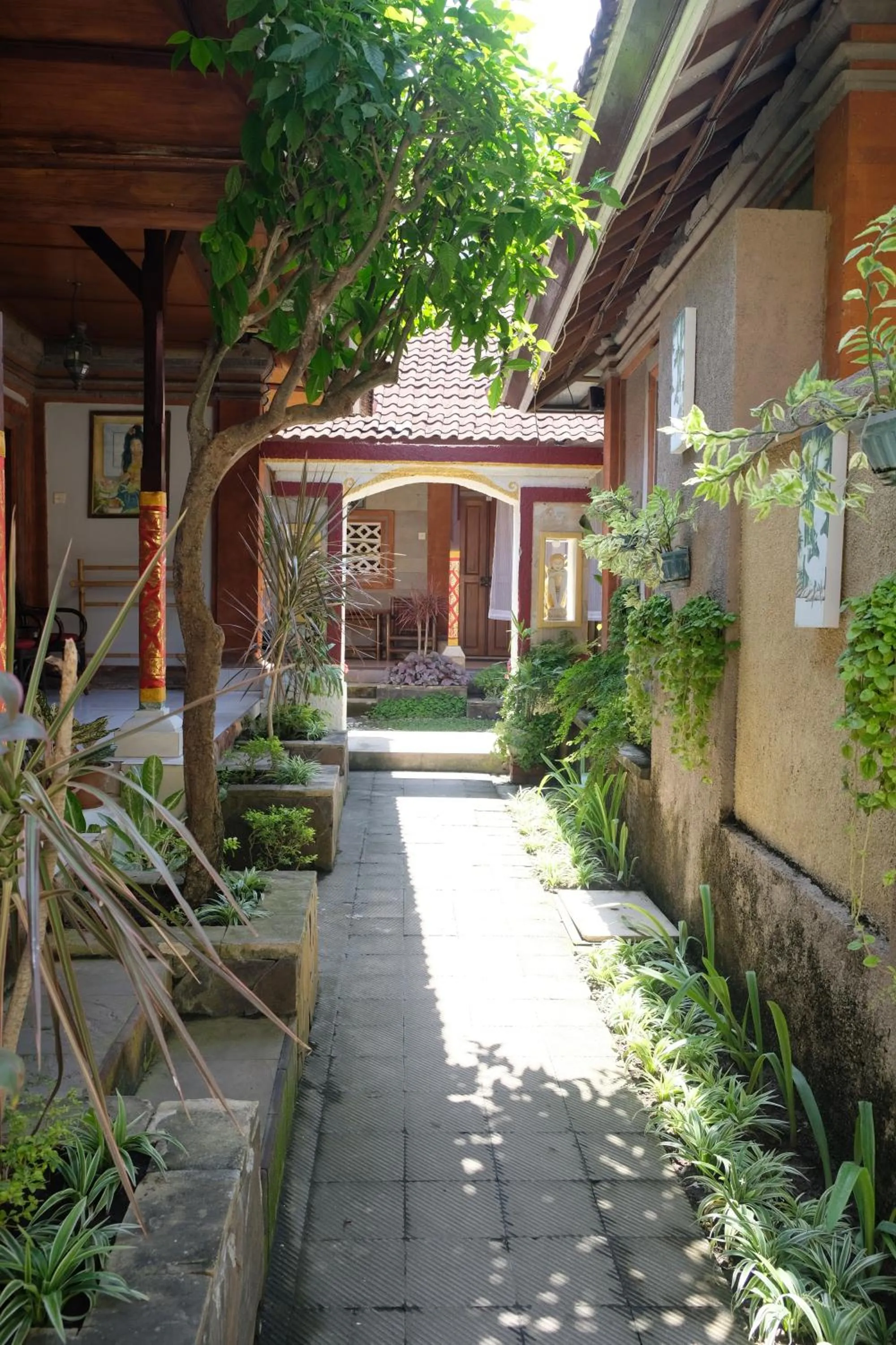 Garden view in Hotel Sanur Indah