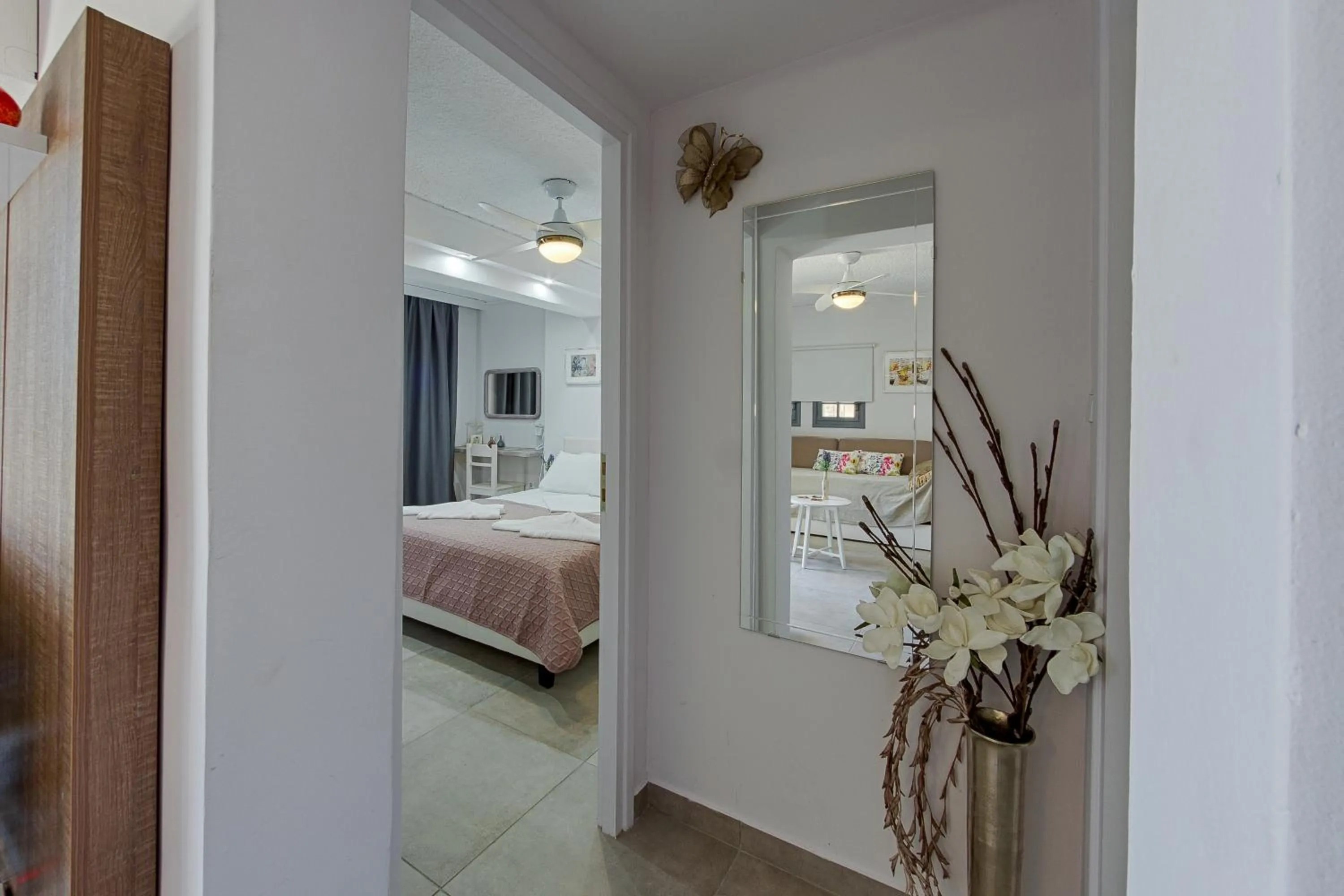 Bed in Irida Holiday Apartments