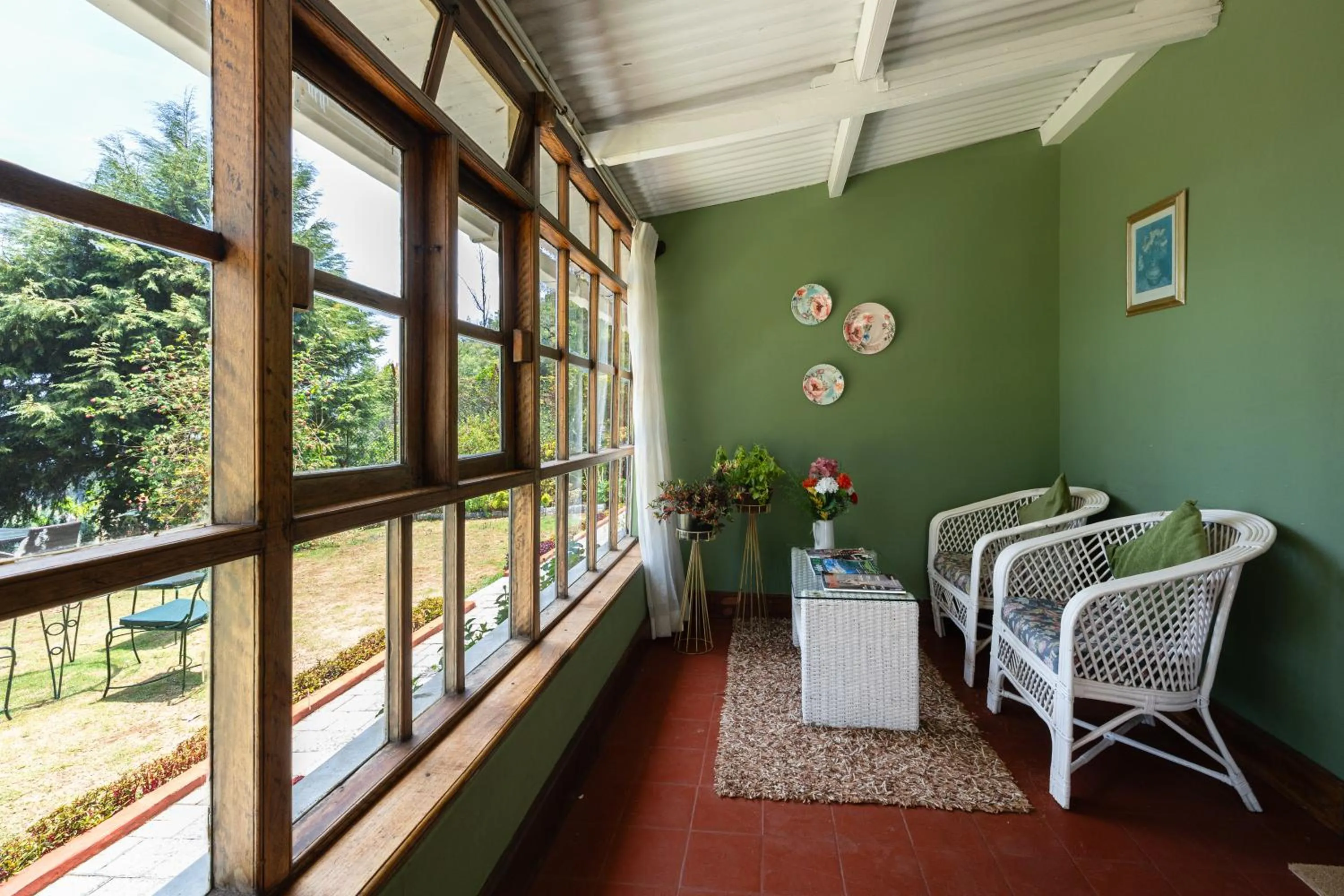 Seating area in King's Cliff