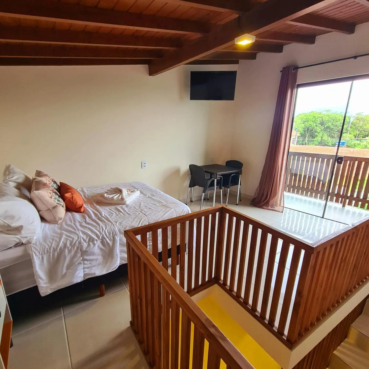 Bed in Pousada Doce Mar