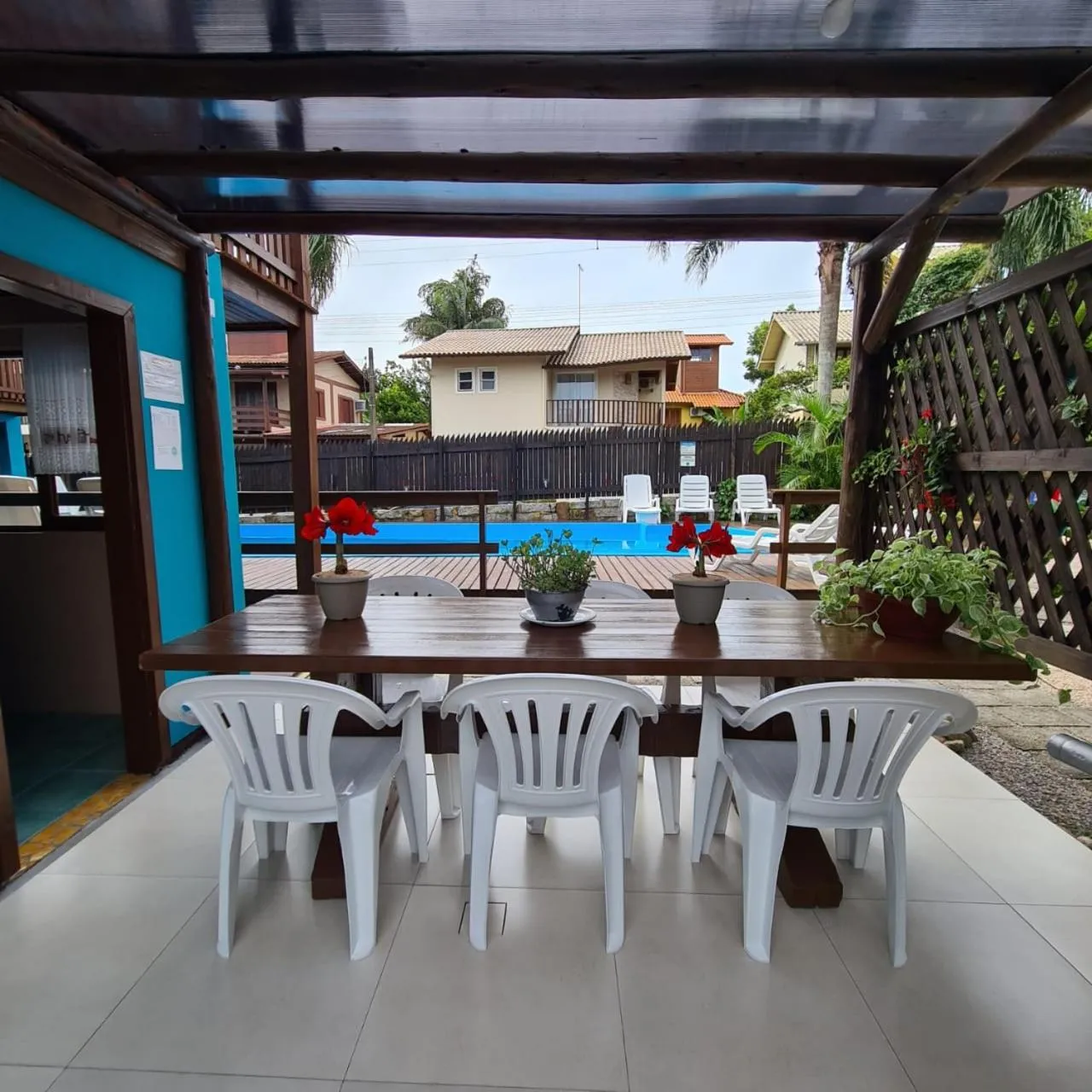 Dining area in Pousada Doce Mar