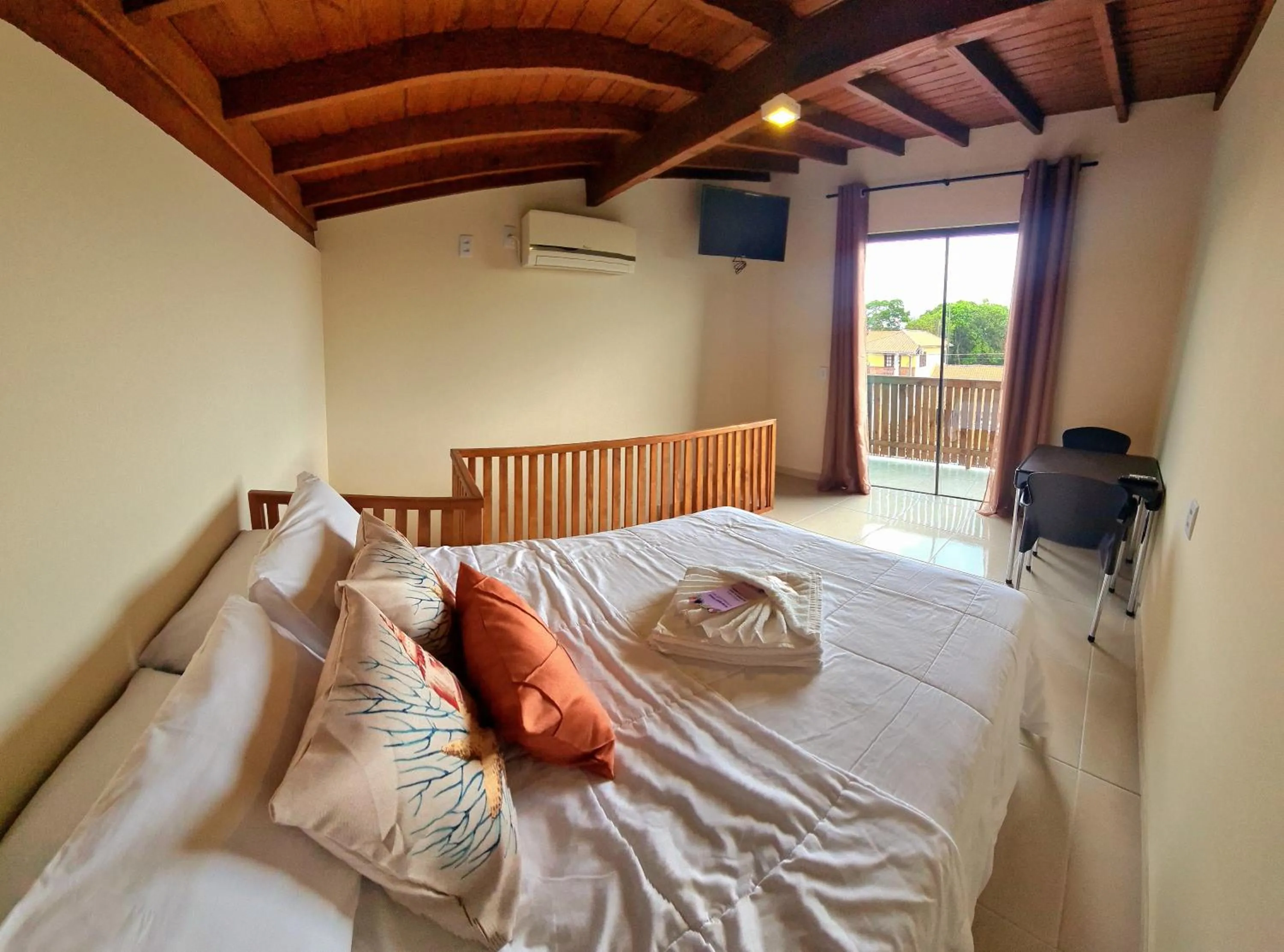 Bed in Pousada Doce Mar