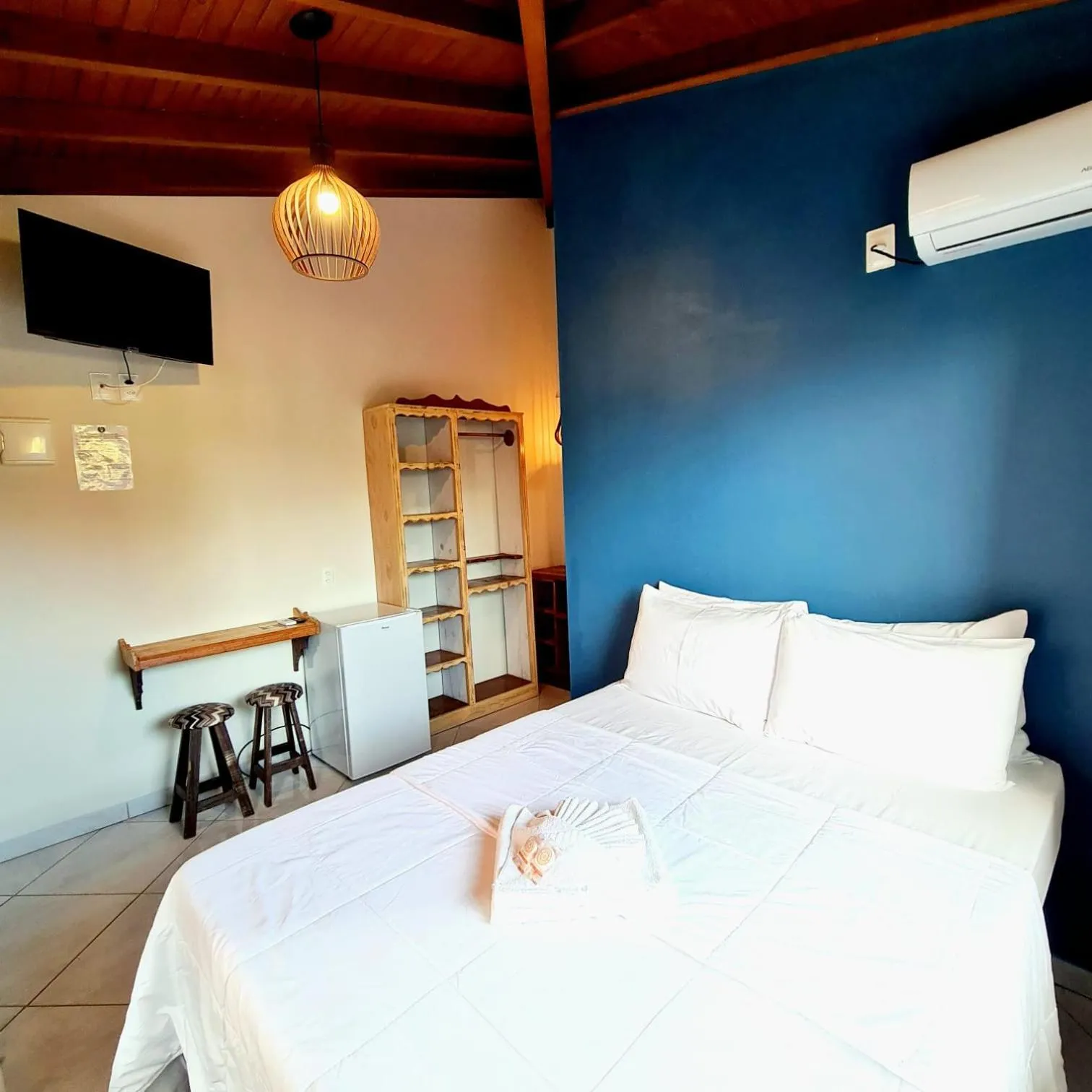 Bed in Pousada Doce Mar