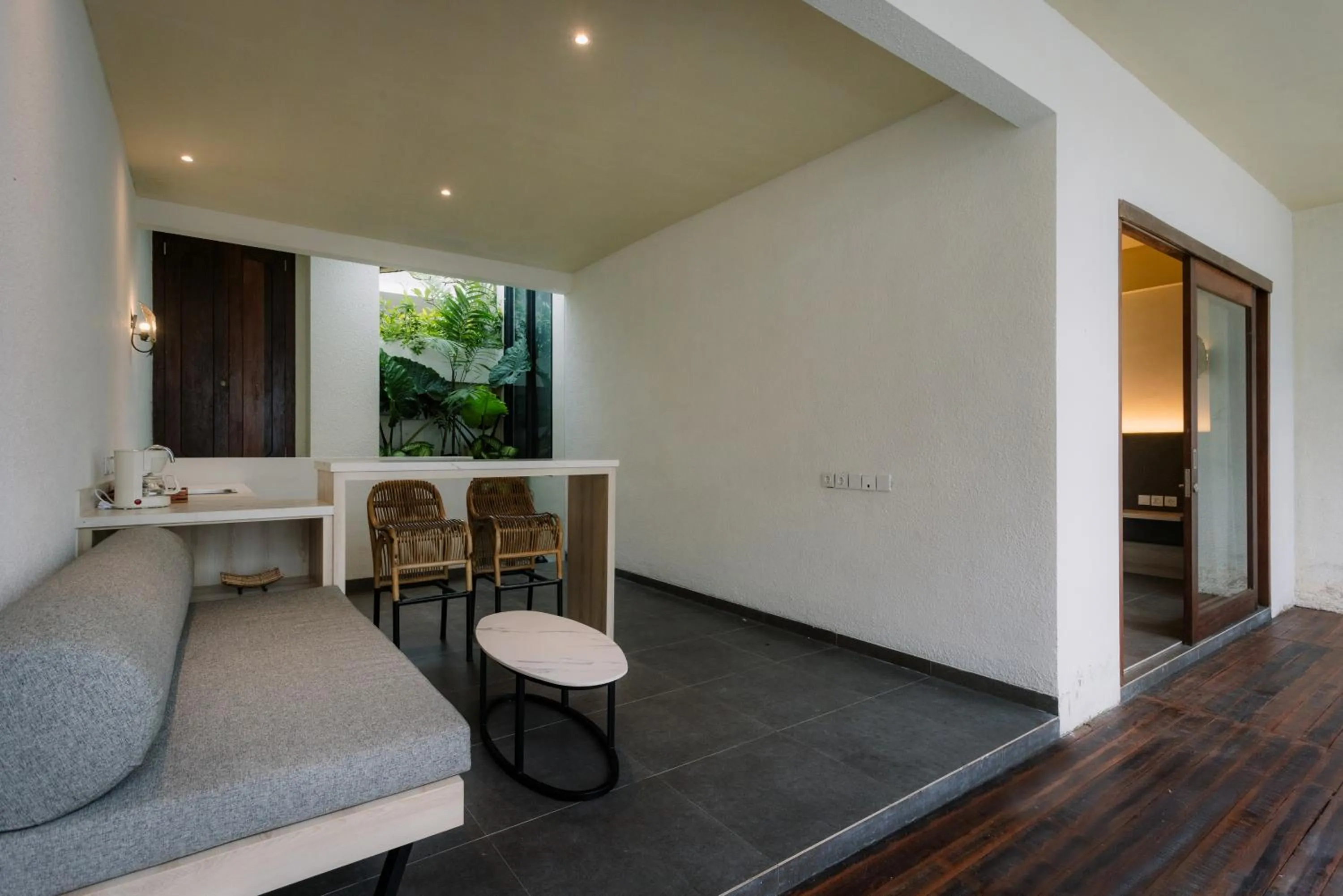 Seating area in Daun Lebar Villas