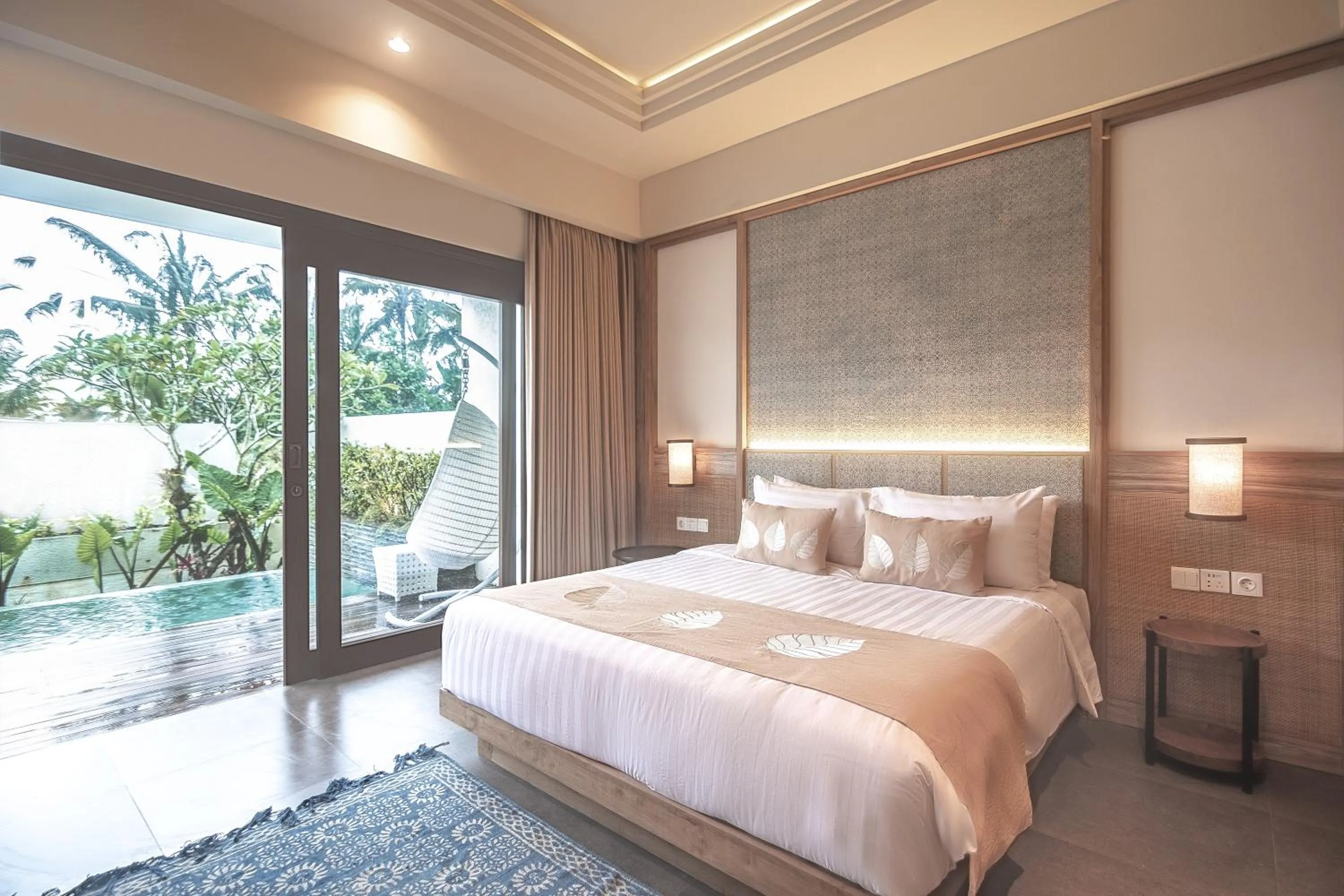 Photo of the whole room, Bed in Daun Lebar Villas