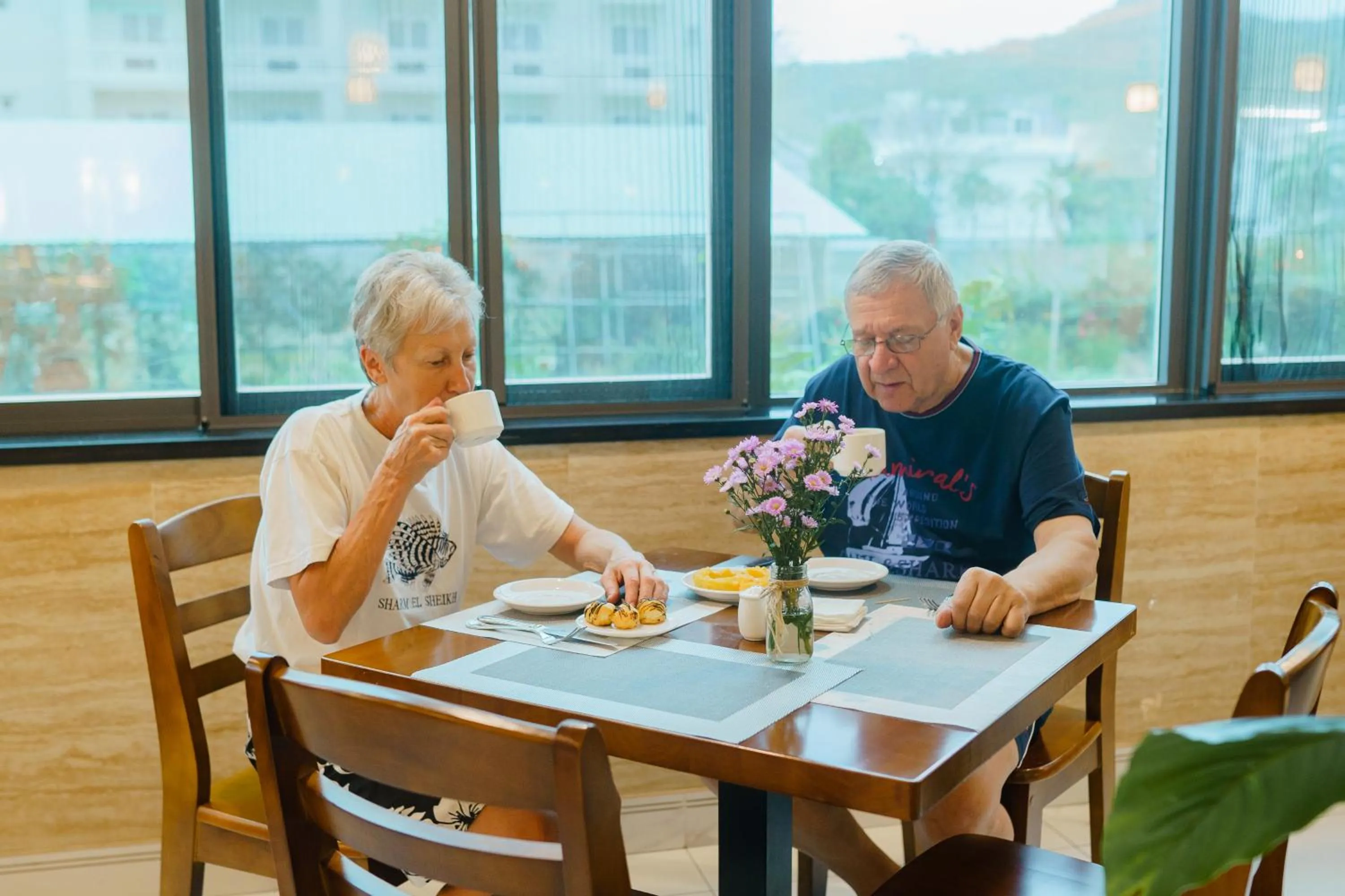 Buffet breakfast in Orbit Hotel Nha Trang