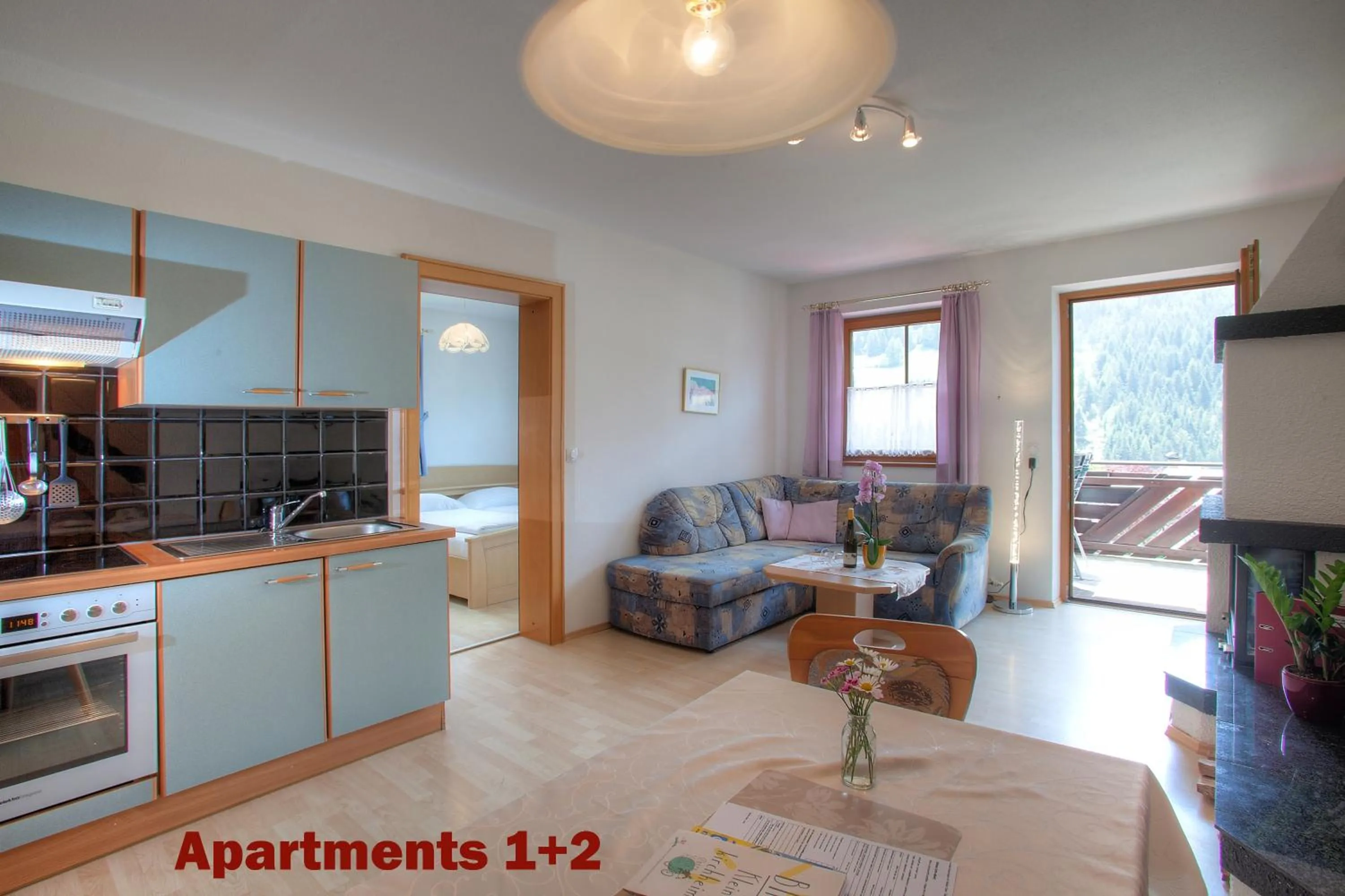 Kitchen or kitchenette in Ferienhaus Christina