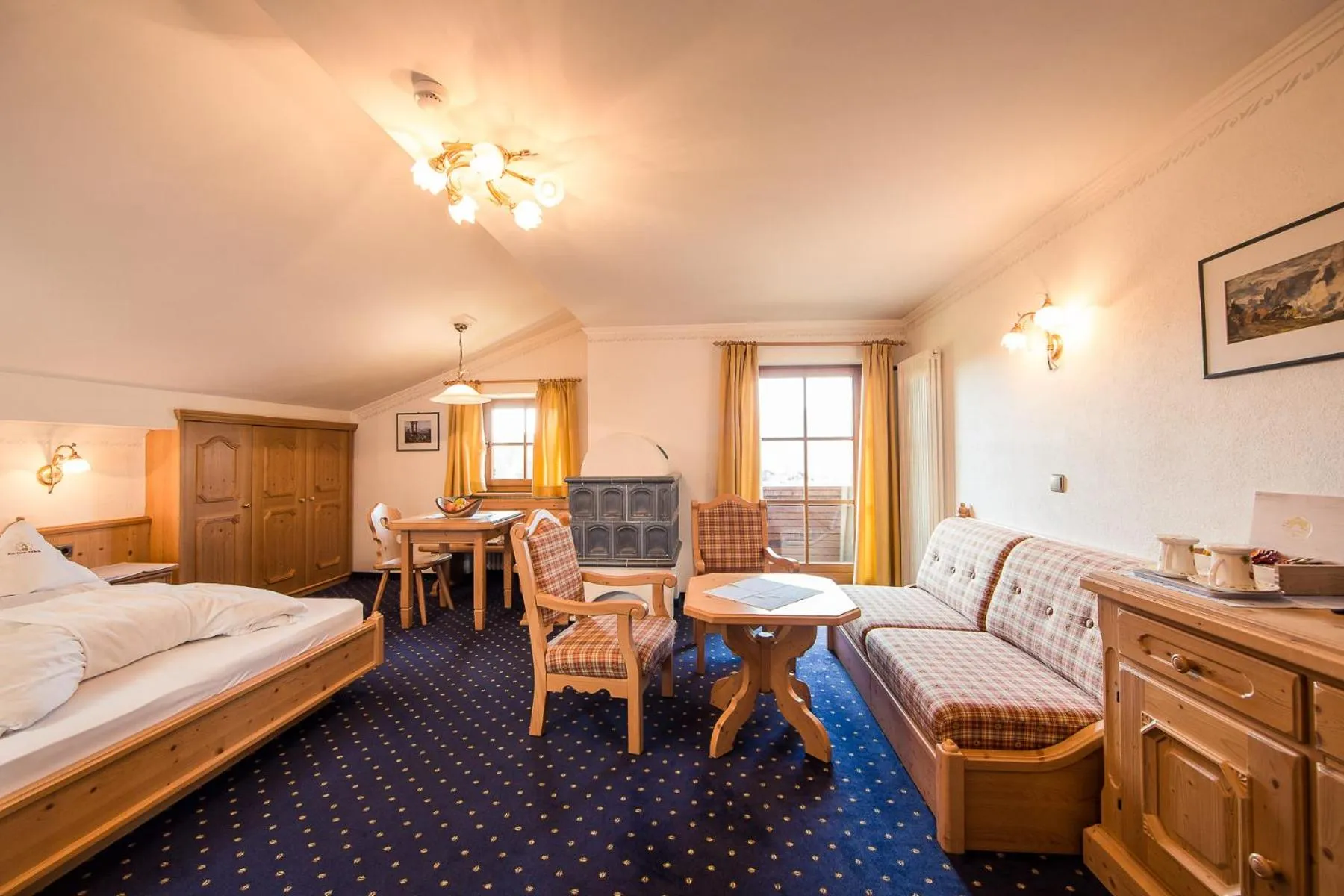 Decorative detail, Bed in Parc Hotel Tyrol