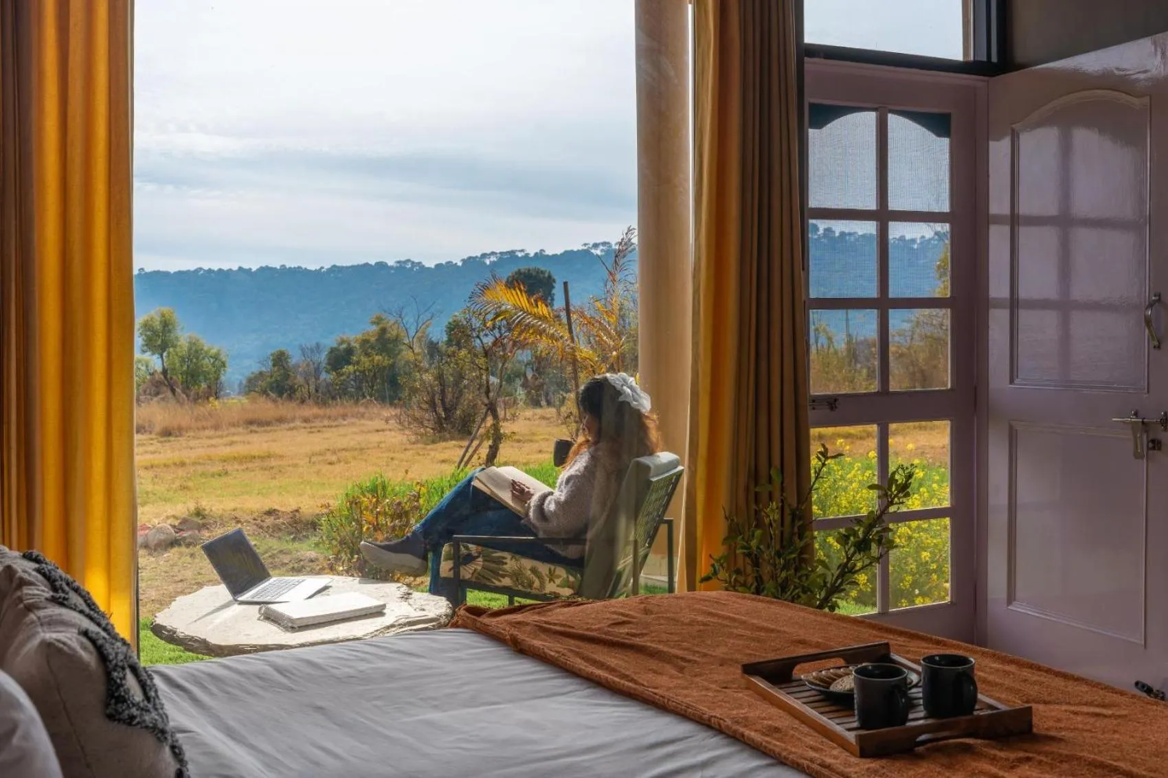 View (from property/room) in Seclude Palampur