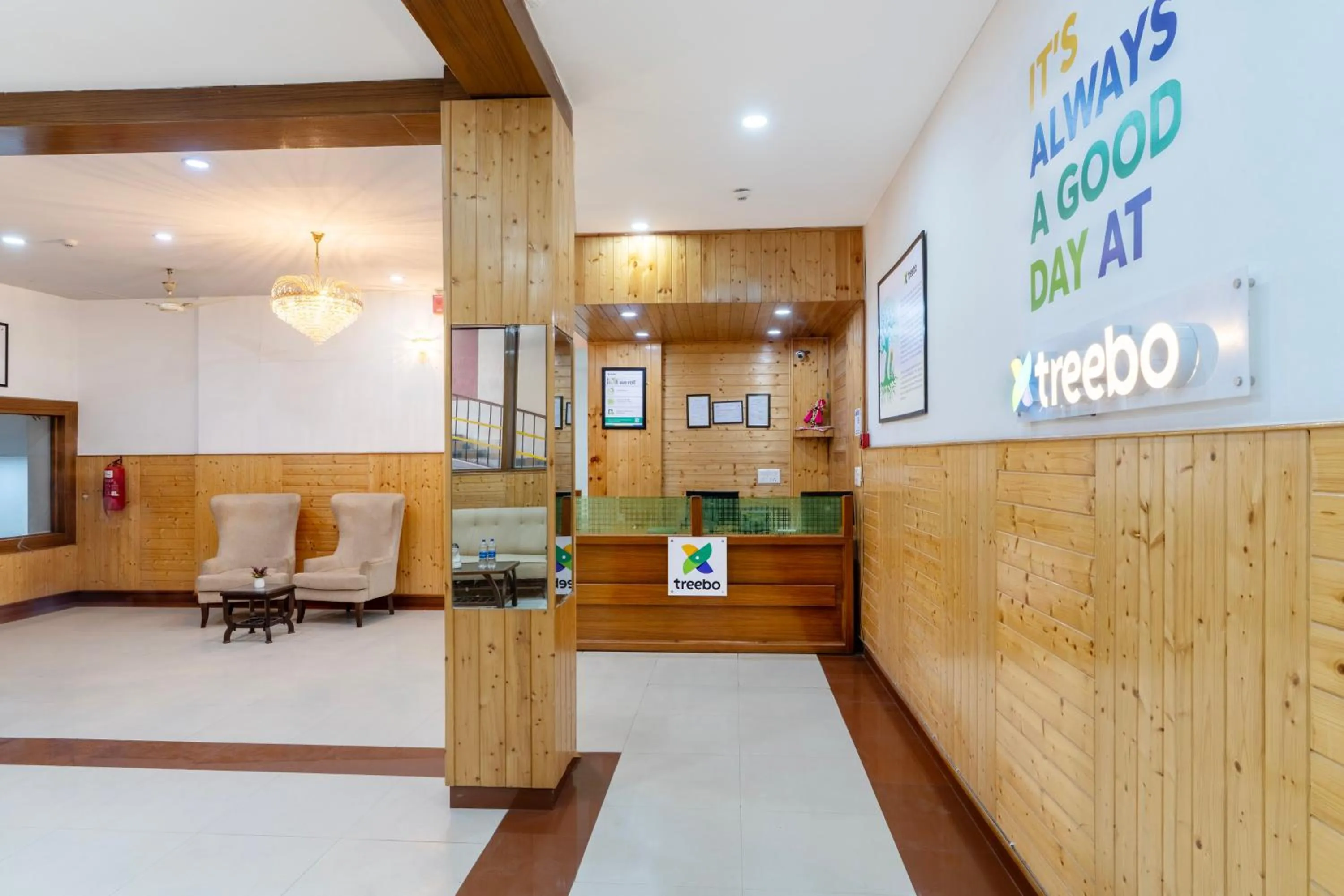 Lobby or reception in Treebo Anand The Mall Solan