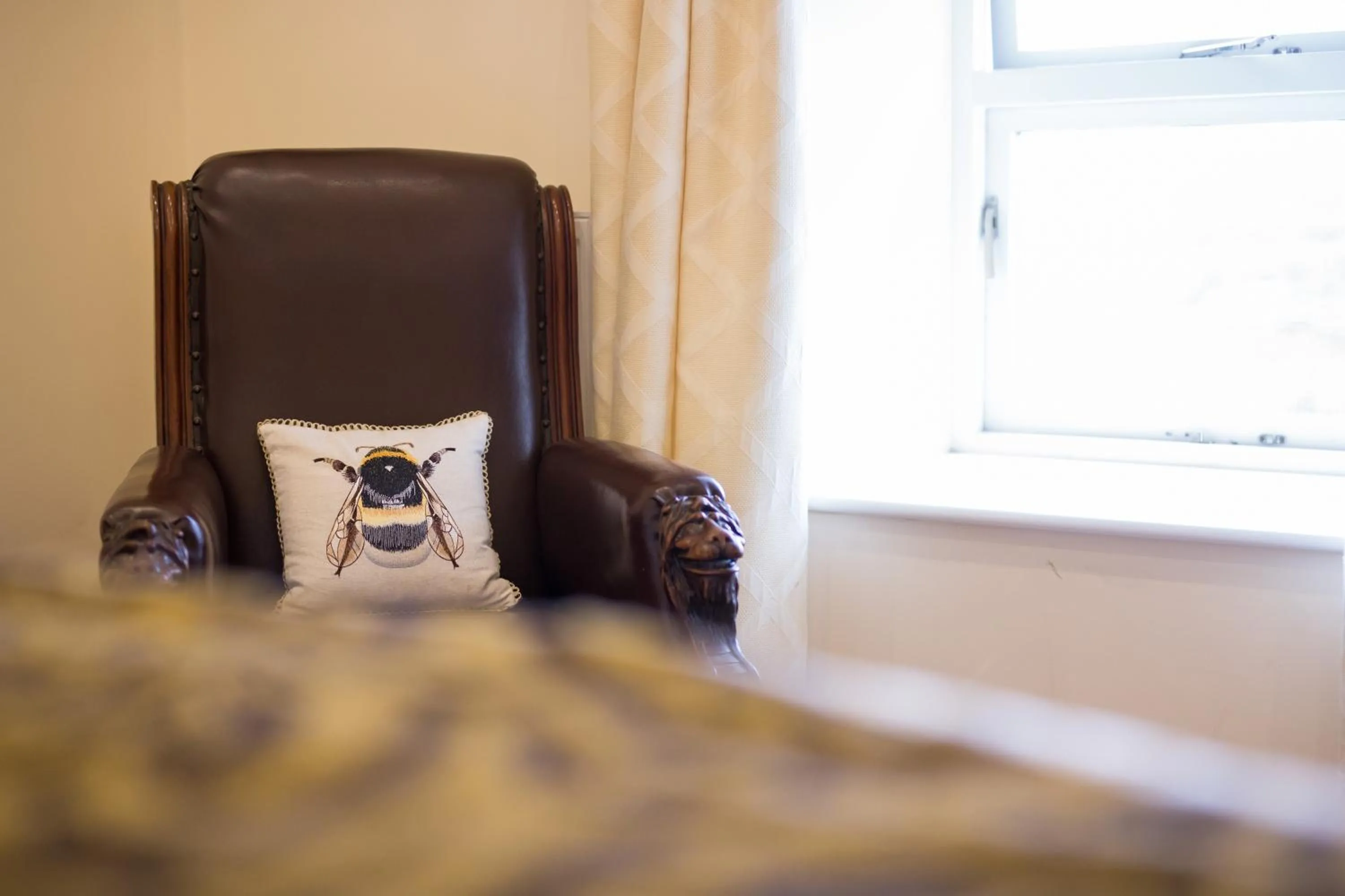 Decorative detail, Bed in Riding Farm