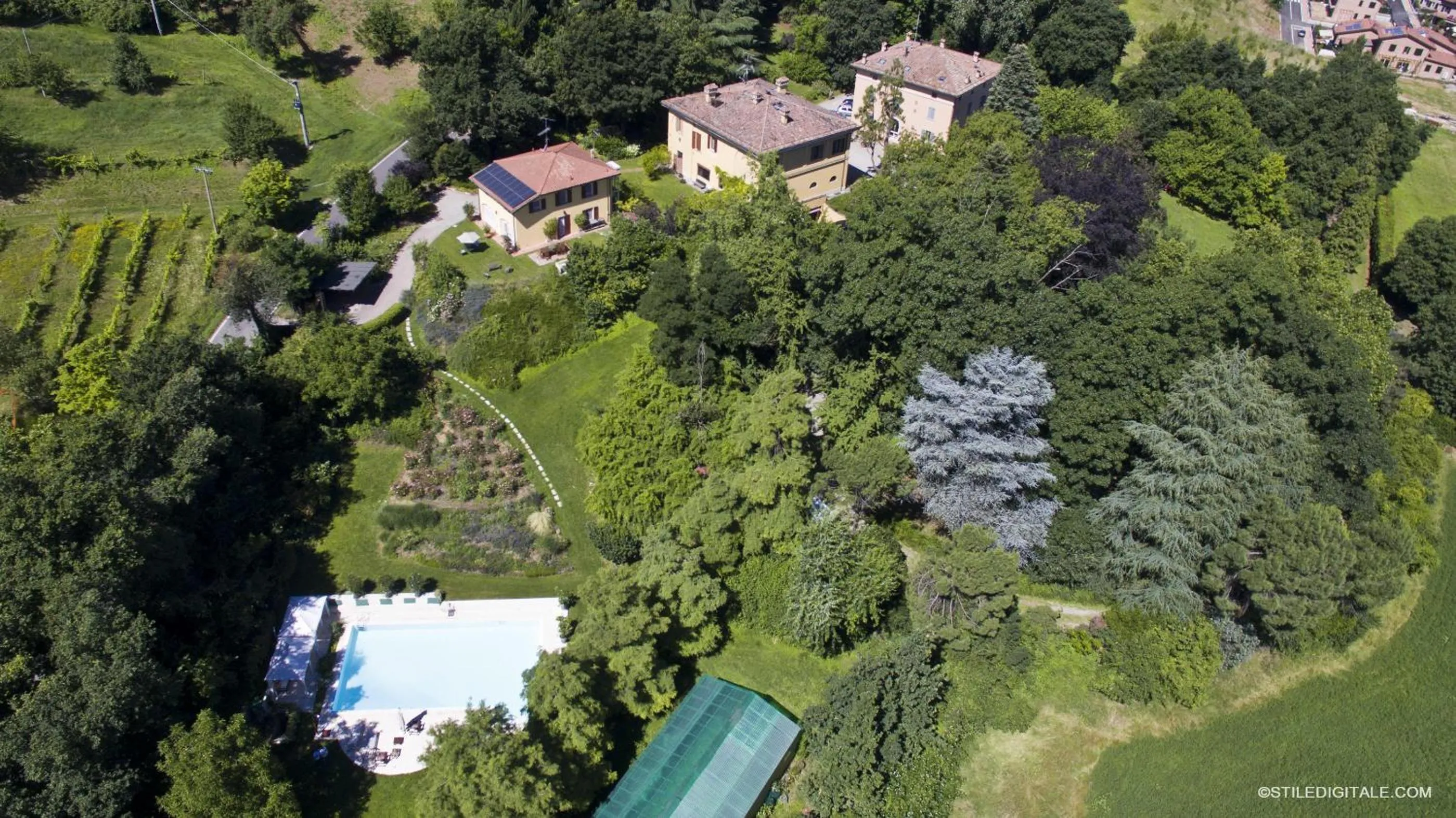 Bird's eye view in Casino di Pragatto