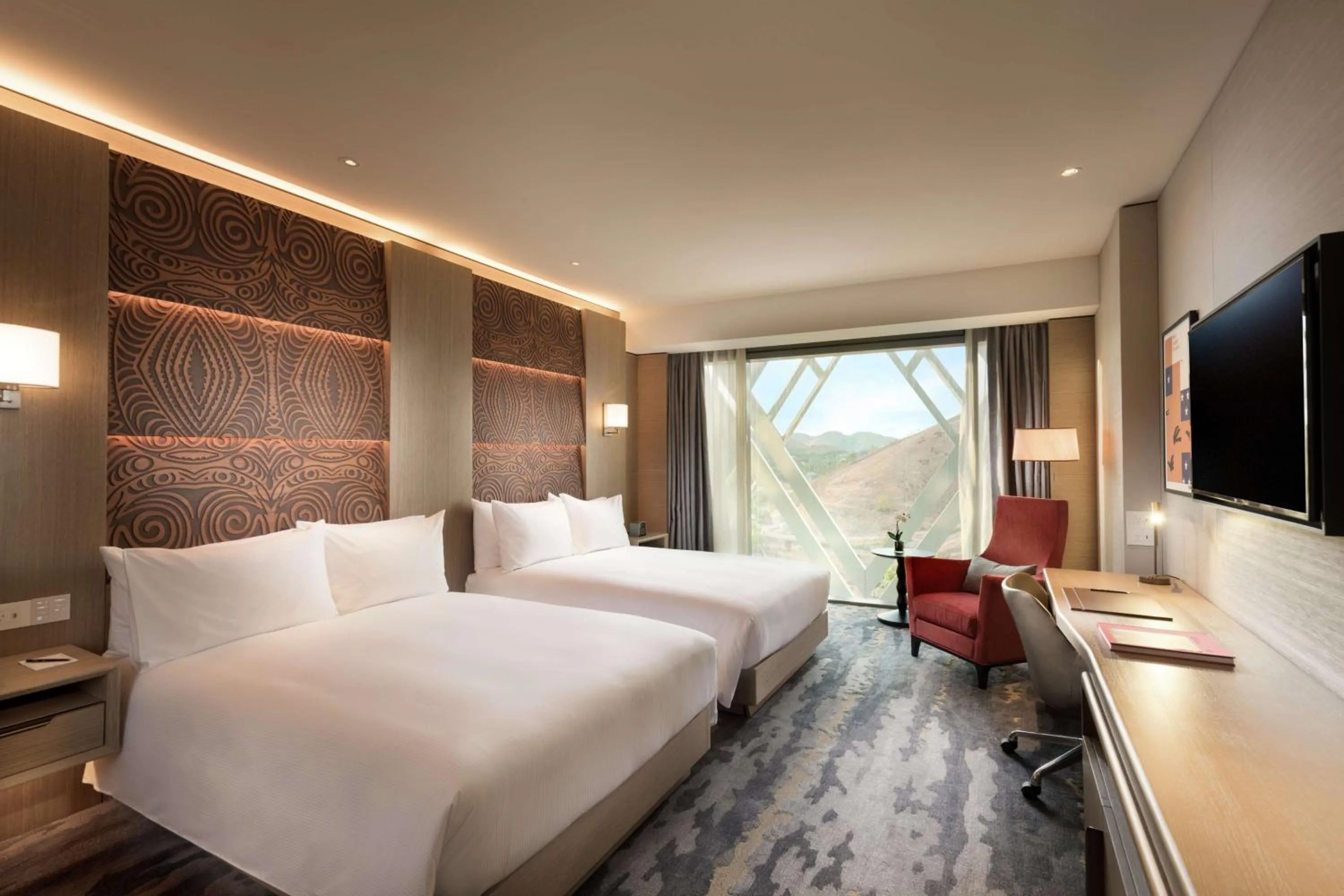 Bed in Hilton Port Moresby Hotel & Residences