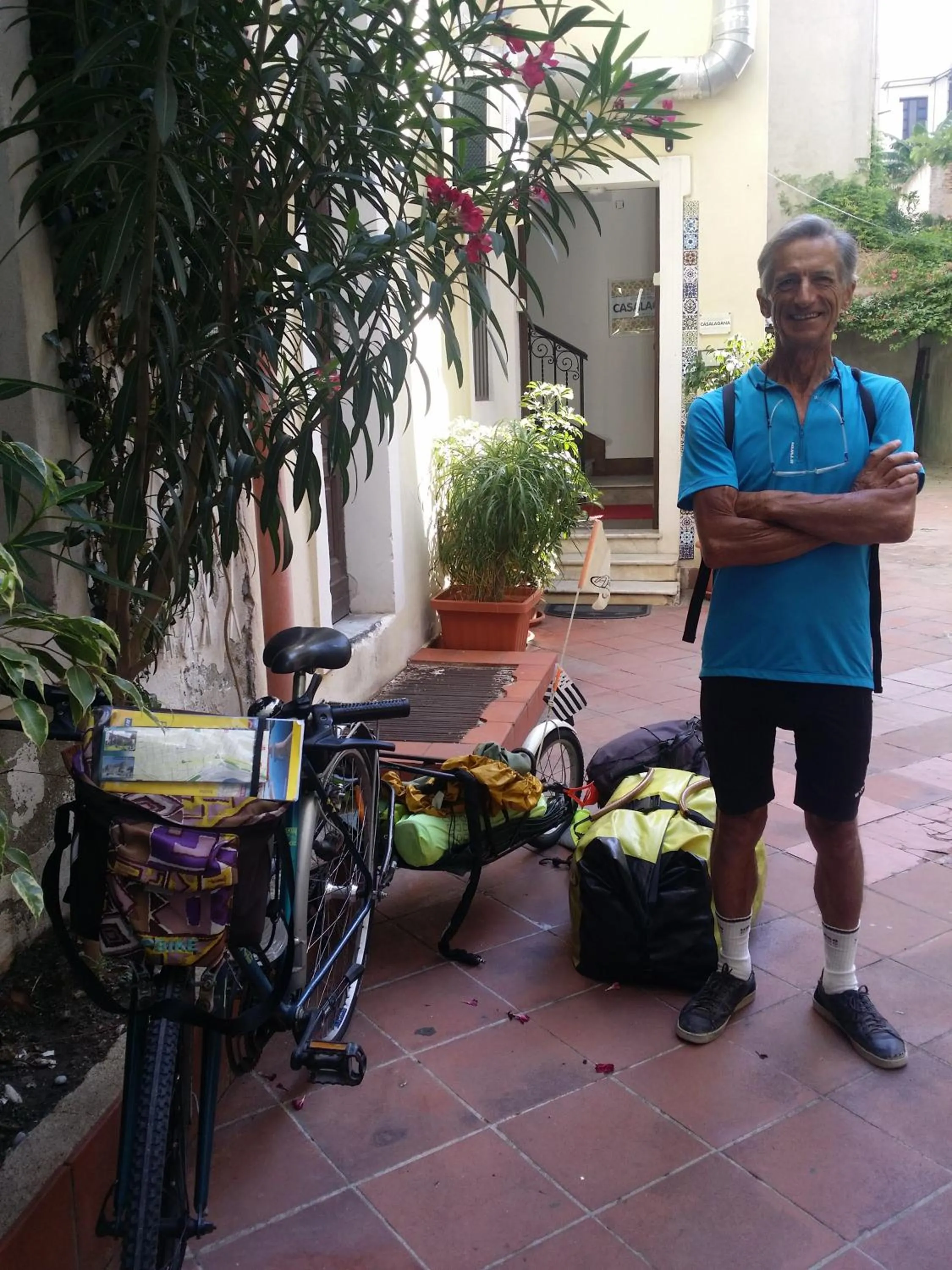 Patio in B&B Casa Laganà