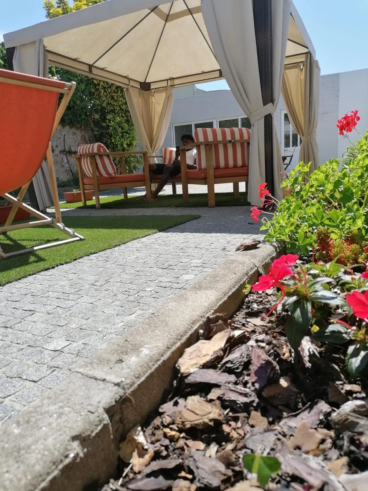 Garden in ó Poboa Guesthouse