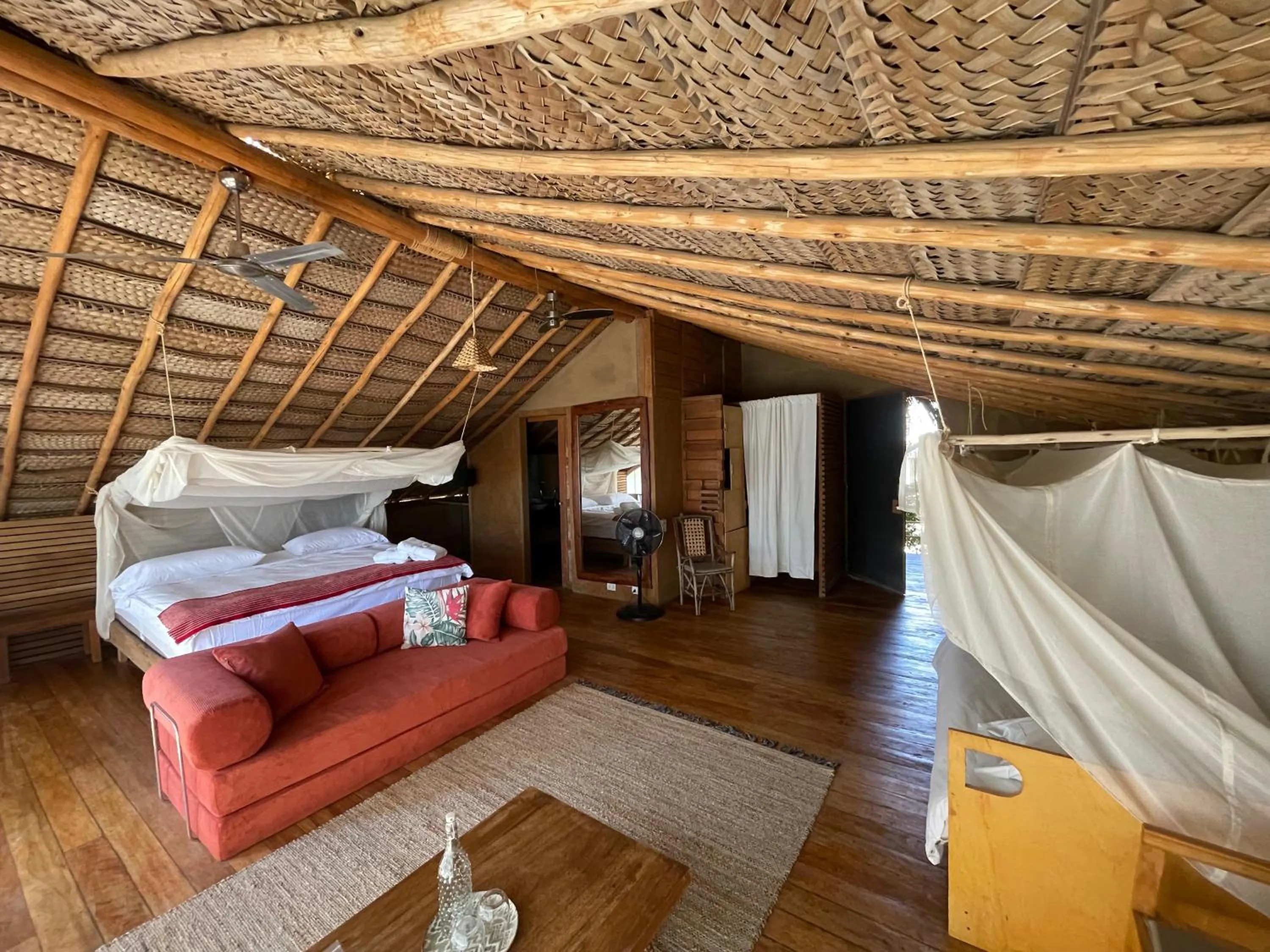 Bed in Eco Lodge Mancora