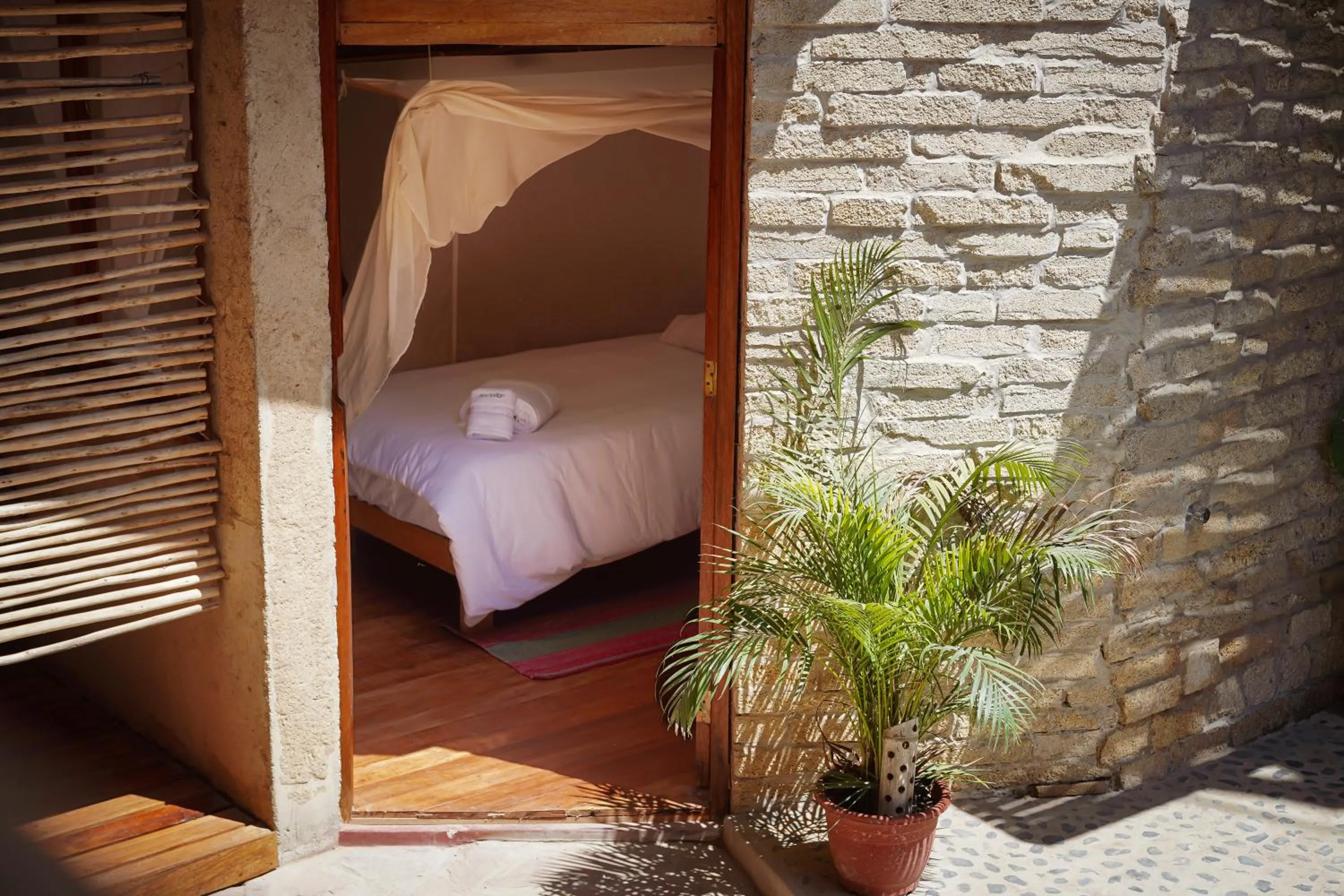 Bed in Eco Lodge Mancora