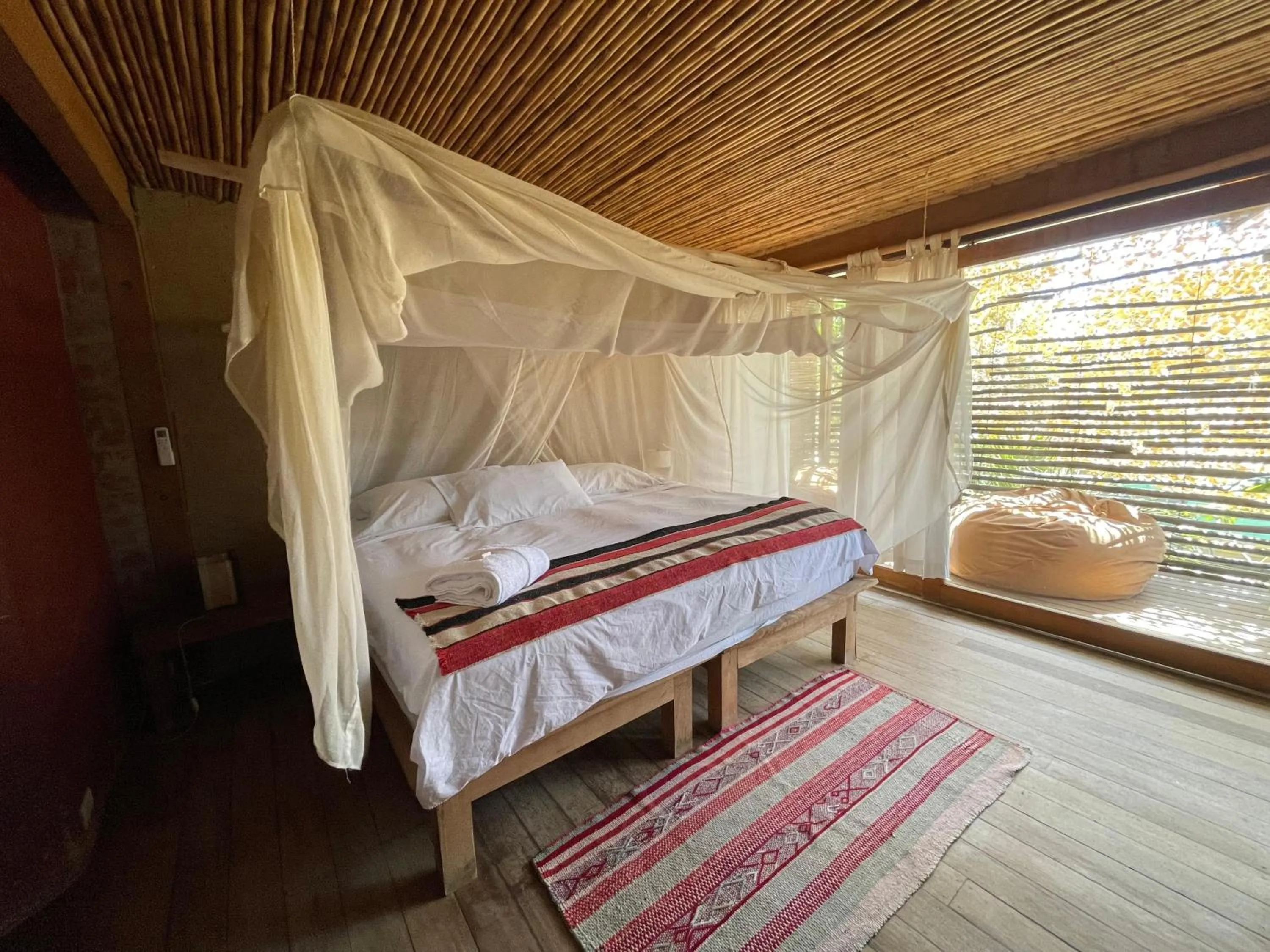 Bed in Eco Lodge Mancora