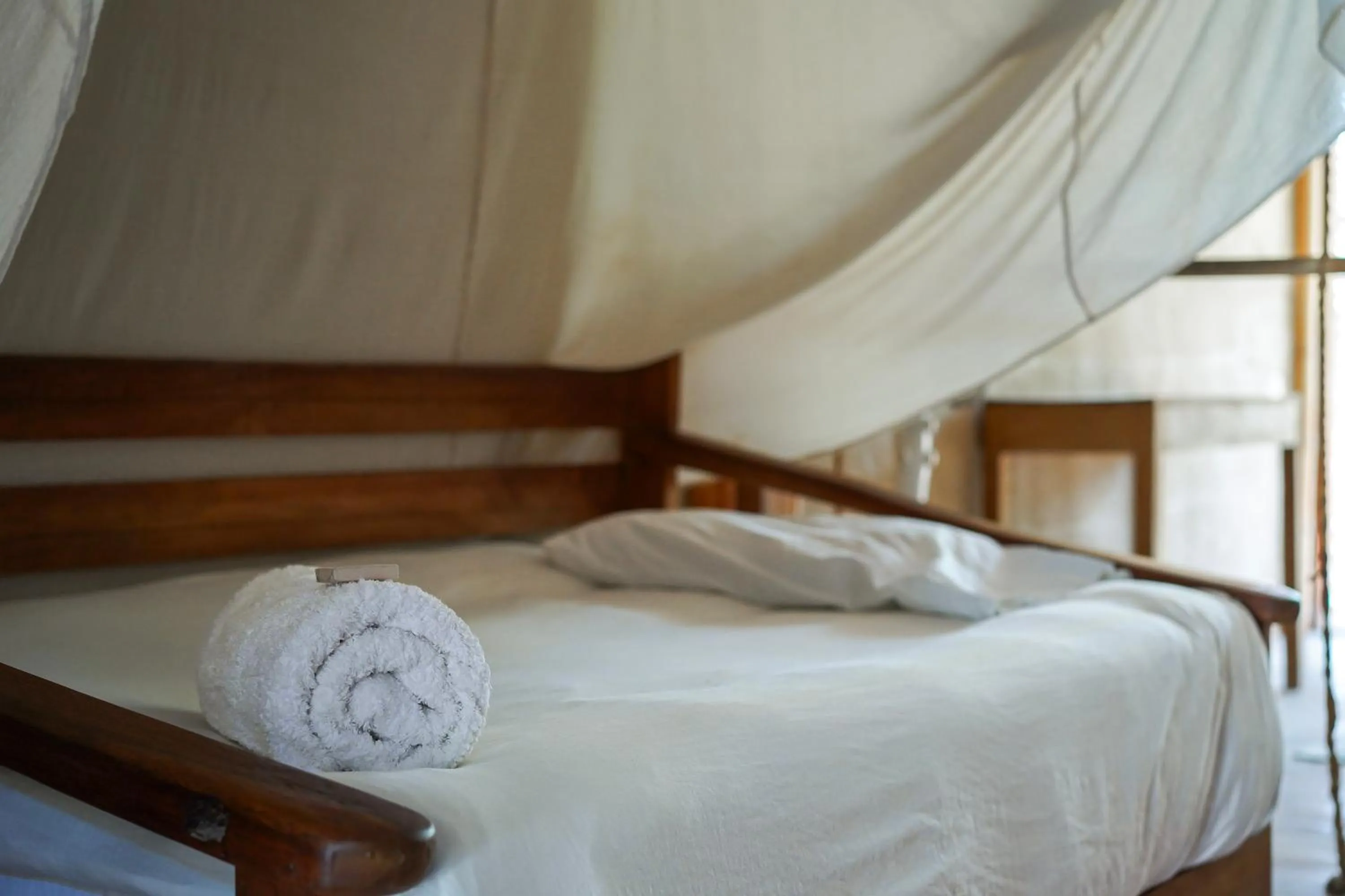 Bed in Eco Lodge Mancora