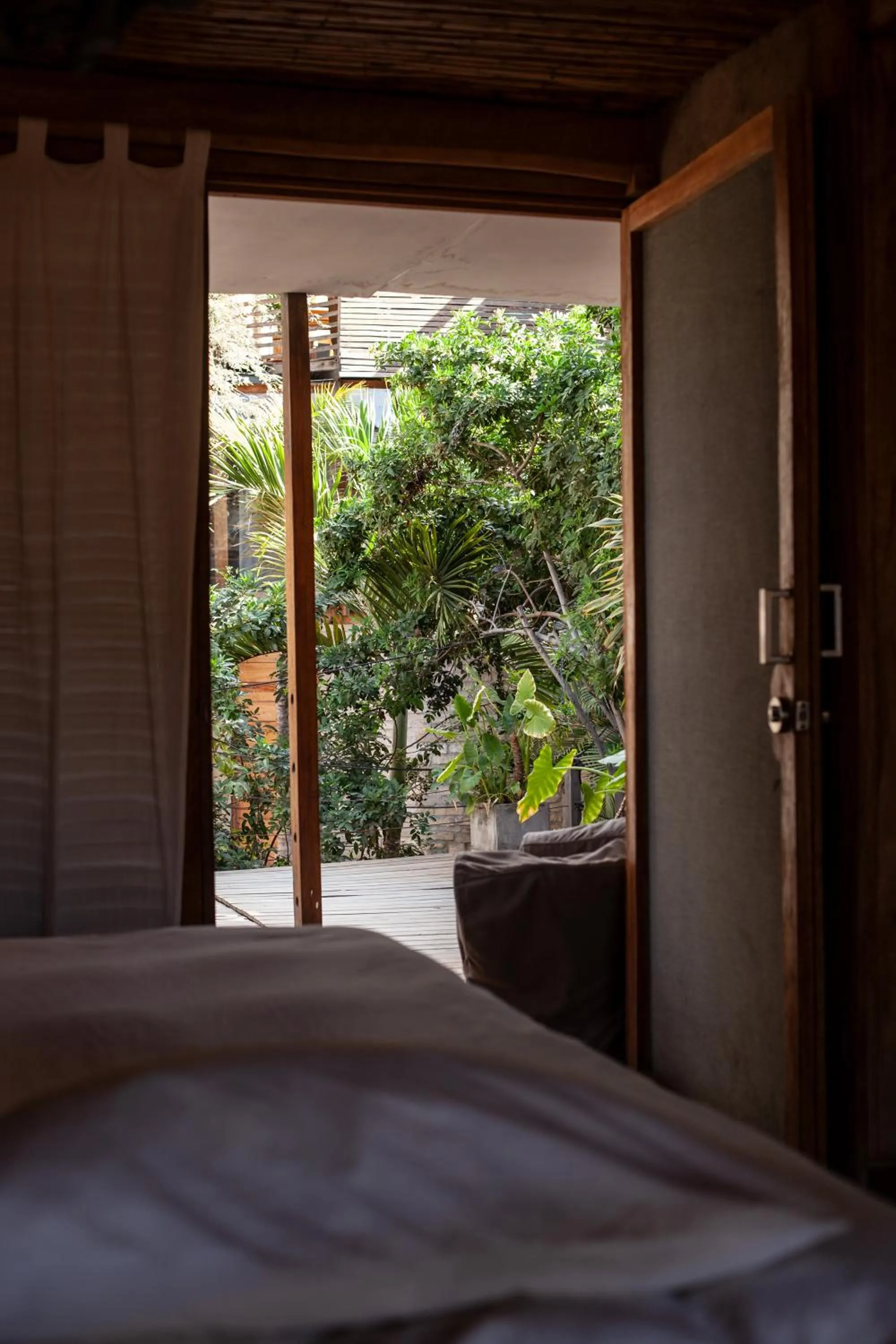 Garden view, Bed in Eco Lodge Mancora