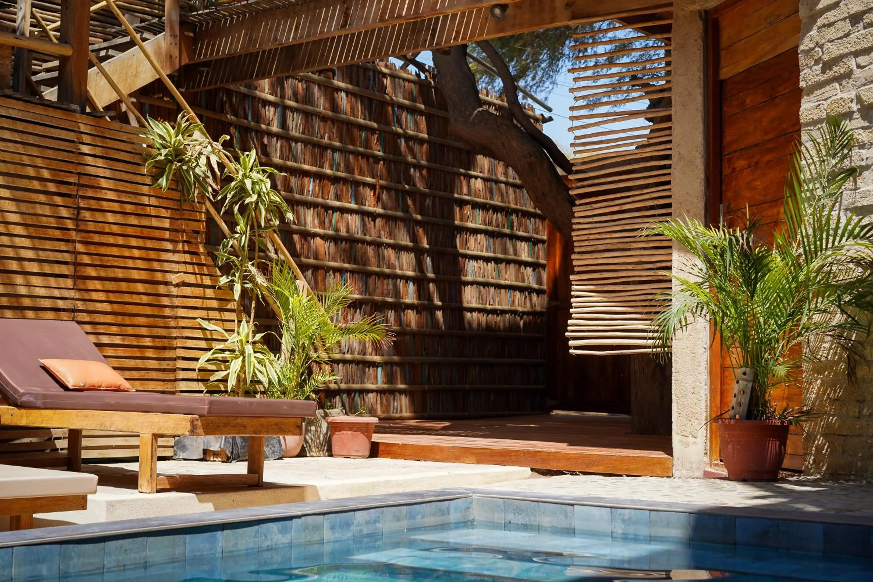 Patio in Eco Lodge Mancora