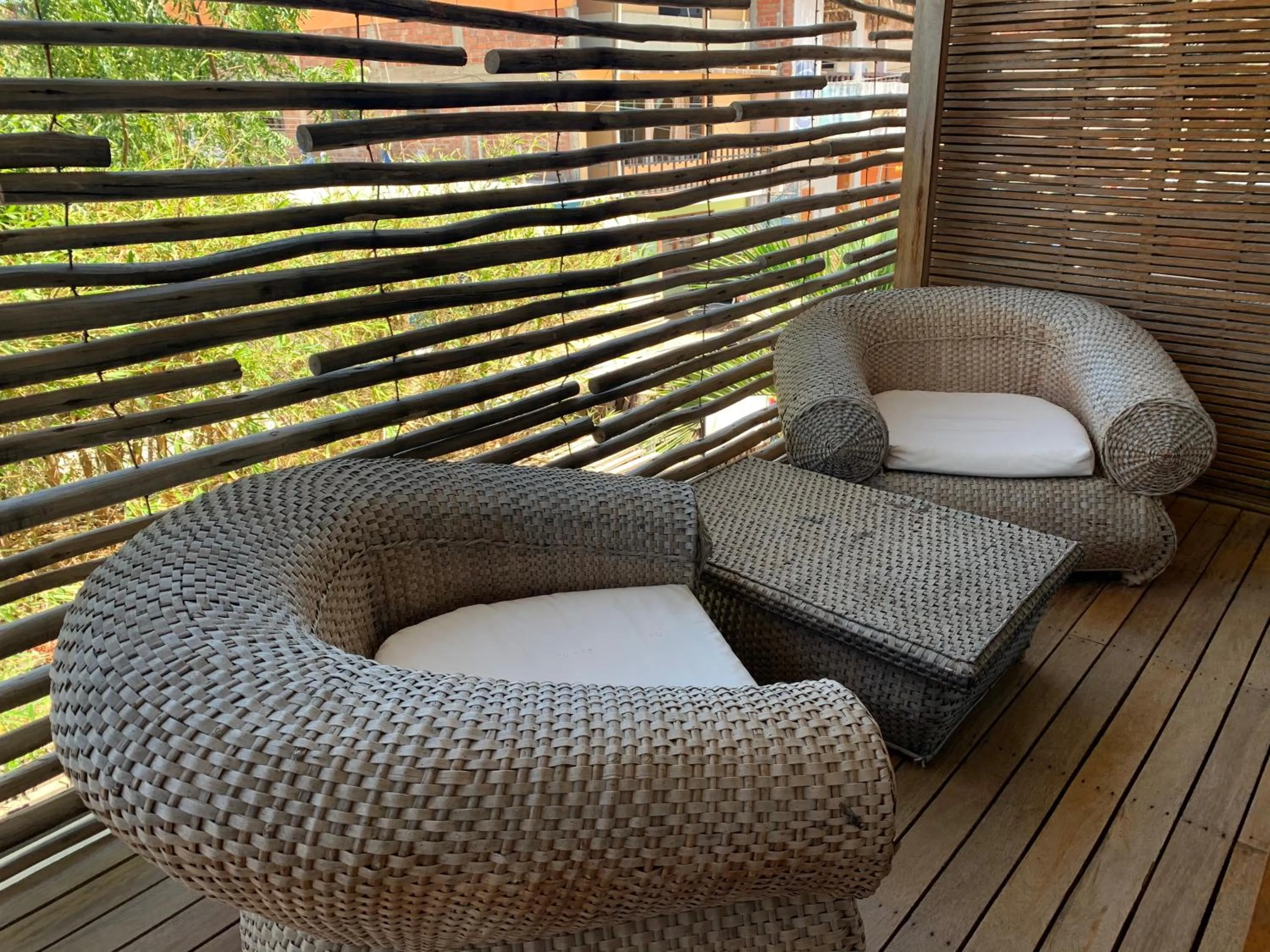 Living room in Eco Lodge Mancora