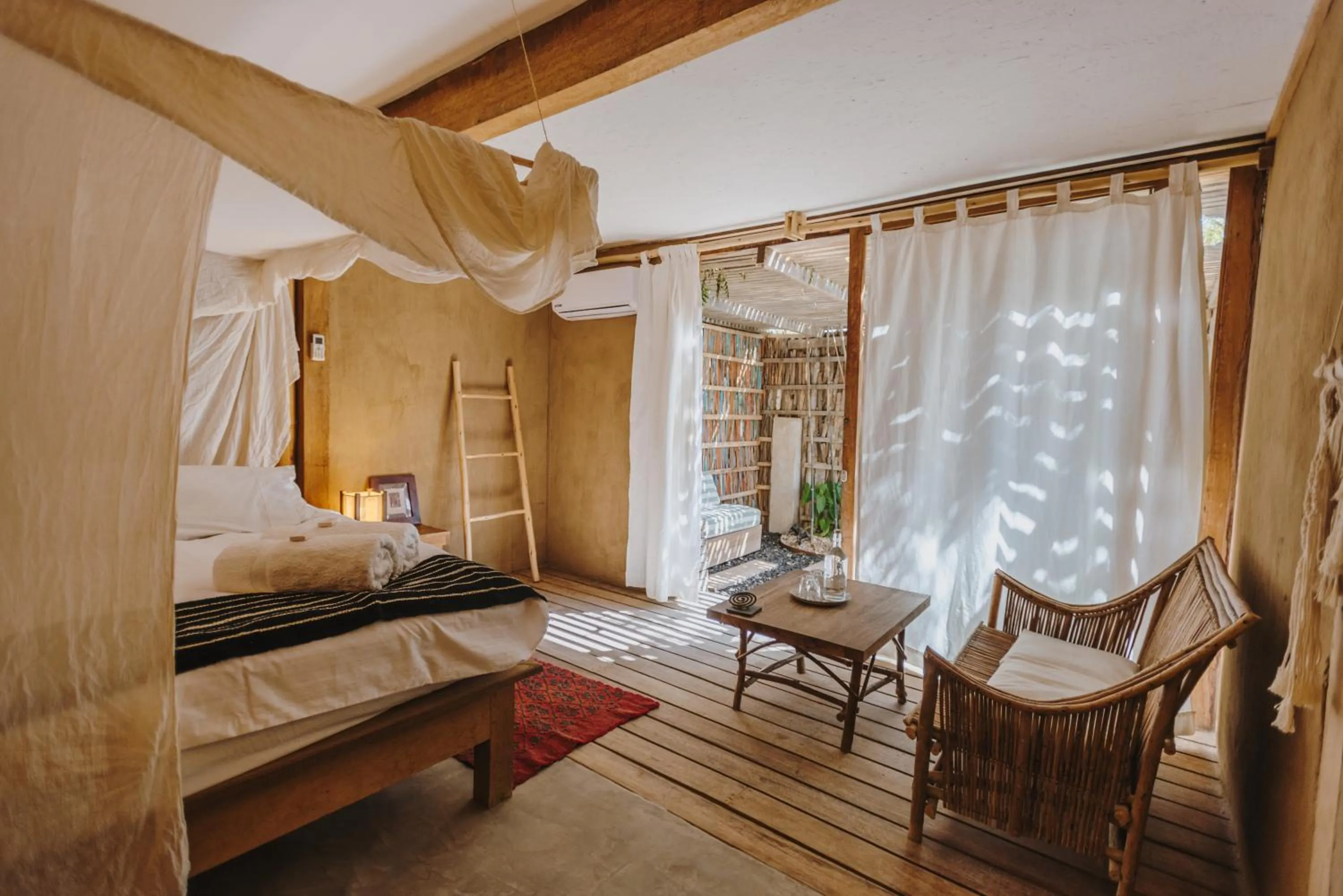 Bed in Eco Lodge Mancora