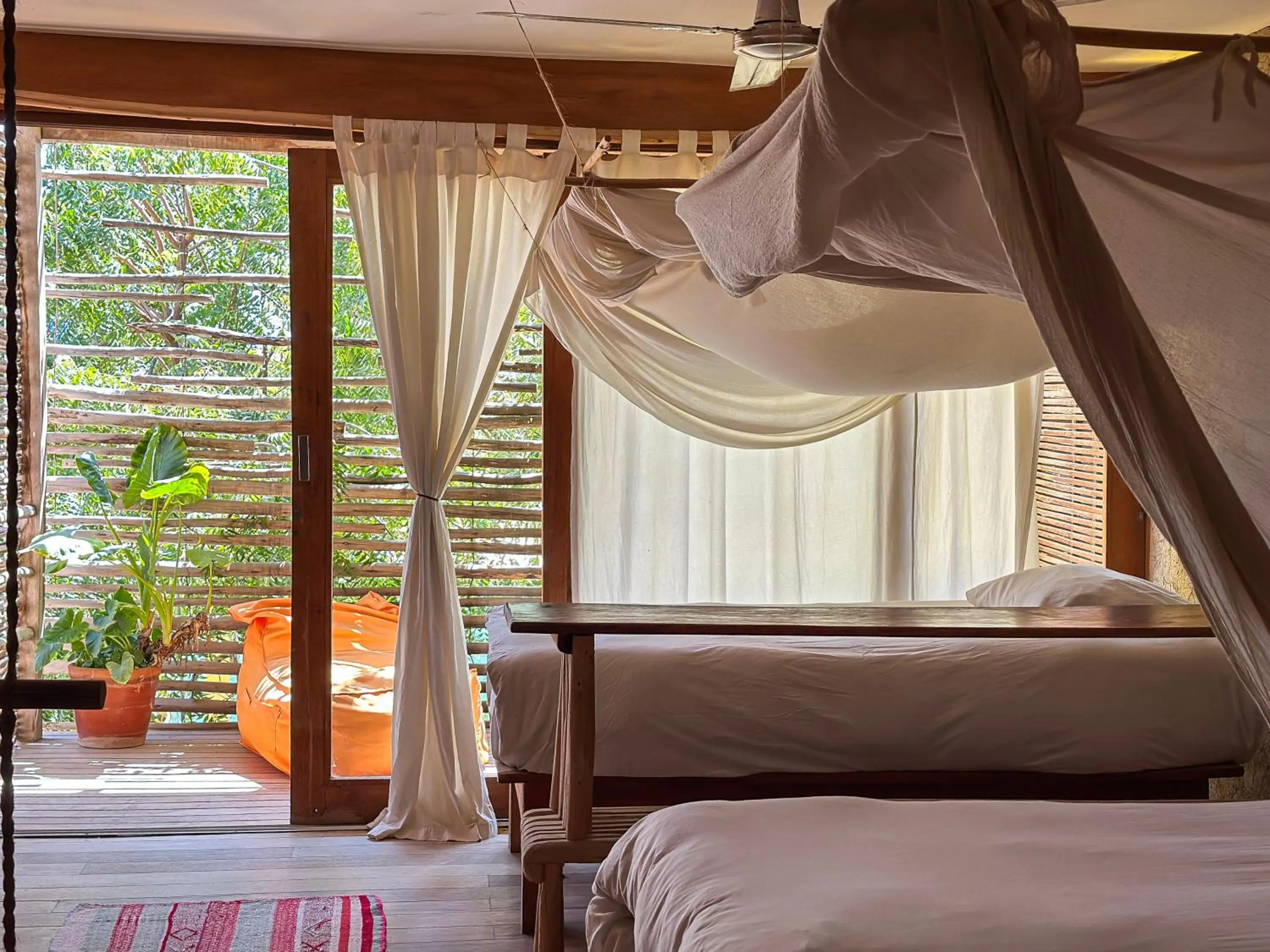 Bed in Eco Lodge Mancora